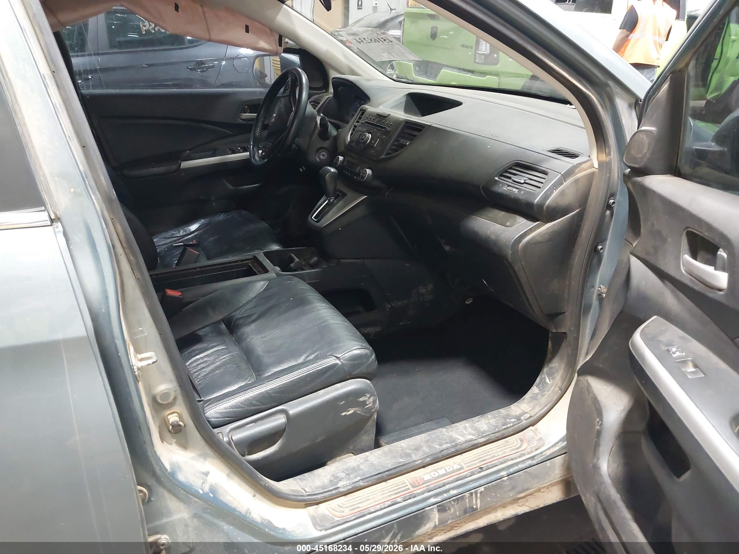2012 Honda Cr-v Ex-l Green vin: 5J6RM4H77CL012986