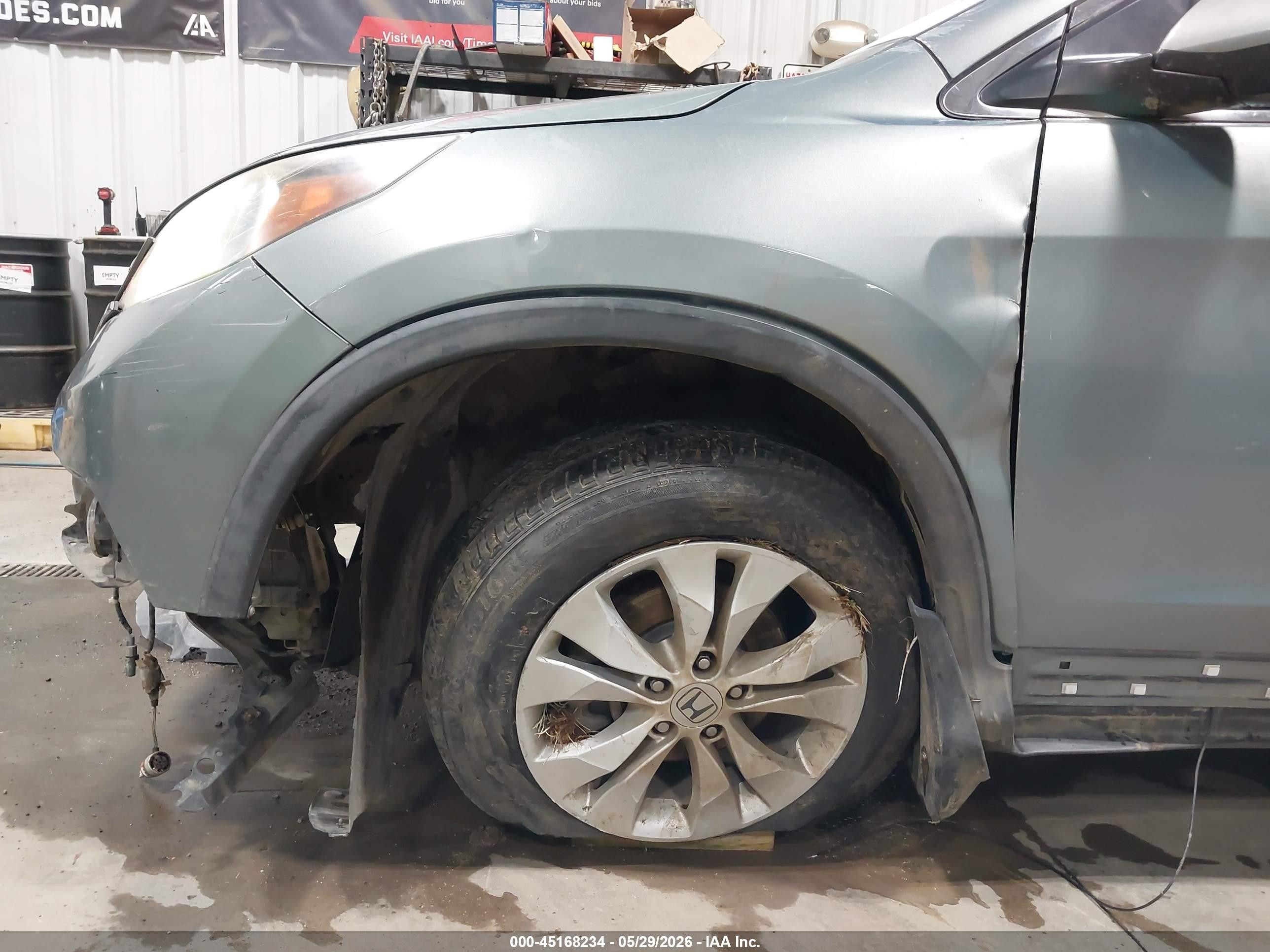 2012 Honda Cr-v Ex-l Green vin: 5J6RM4H77CL012986