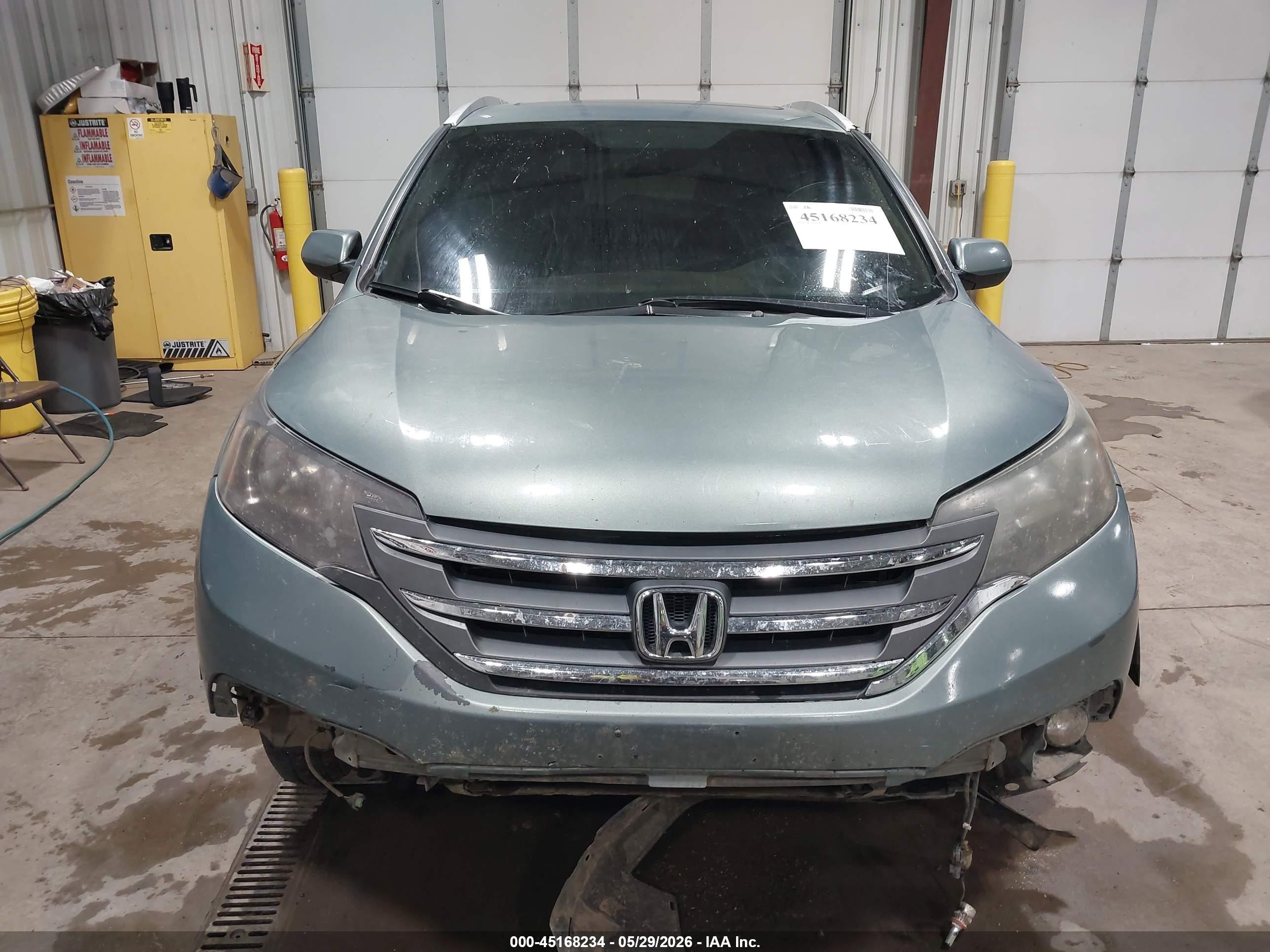 2012 Honda Cr-v Ex-l Green vin: 5J6RM4H77CL012986
