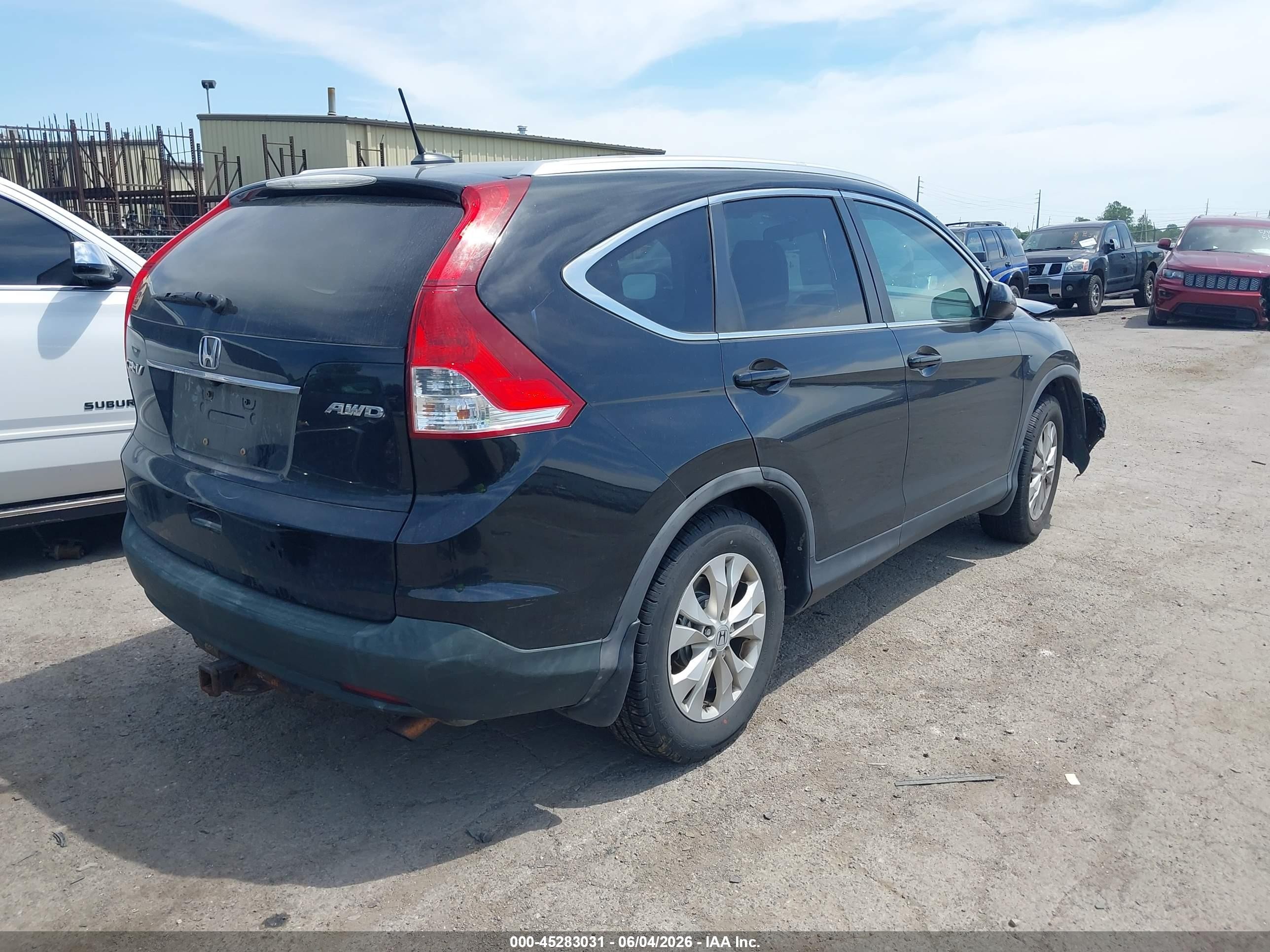 2012 Honda Cr-v Ex-l Black vin: 5J6RM4H77CL018903