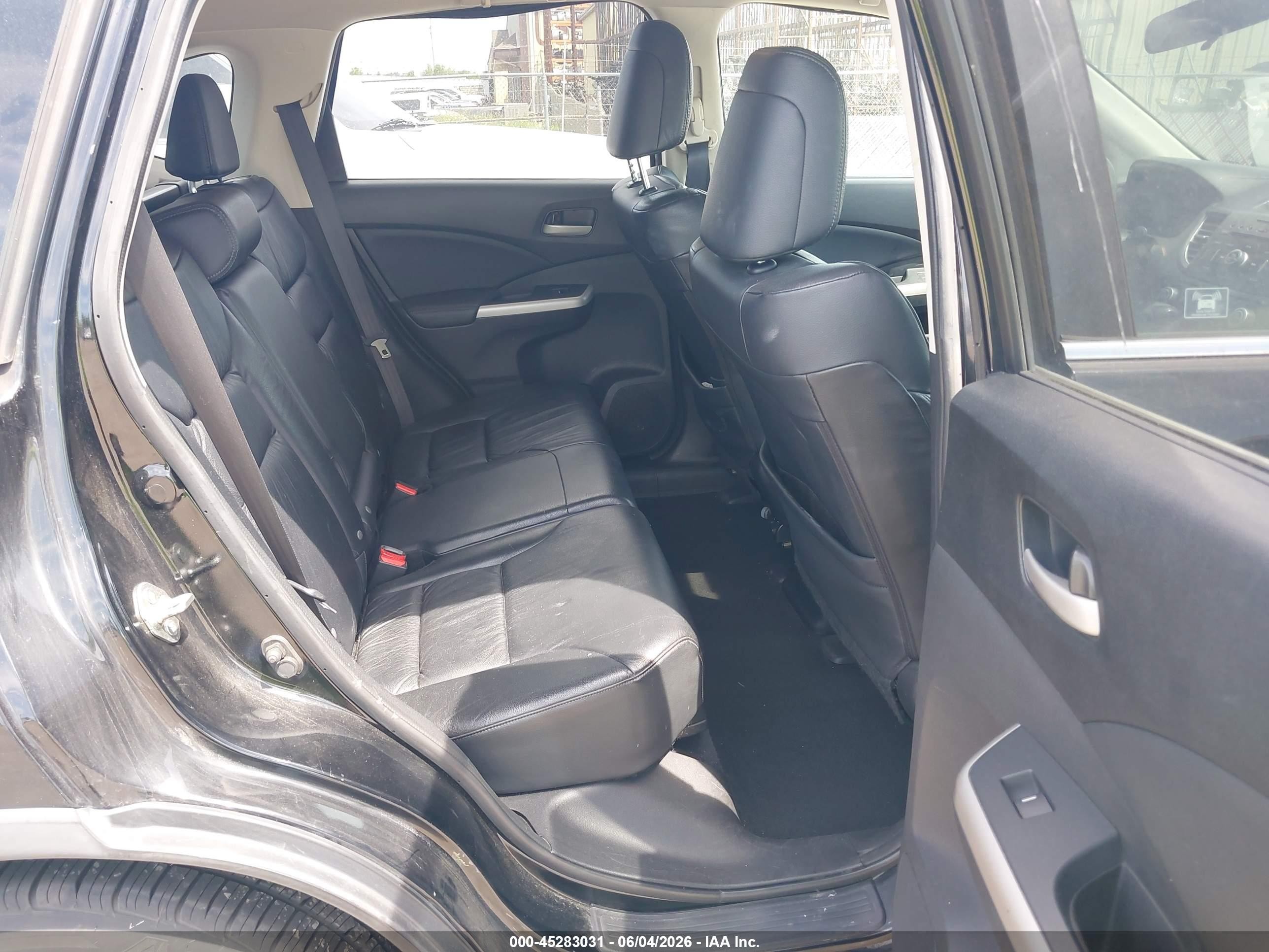 2012 Honda Cr-v Ex-l Black vin: 5J6RM4H77CL018903