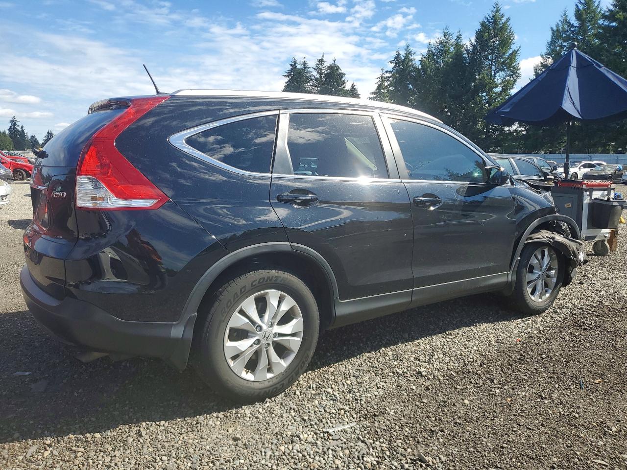 2012 Honda Cr-v Exl Черный vin: 5J6RM4H77CL020473