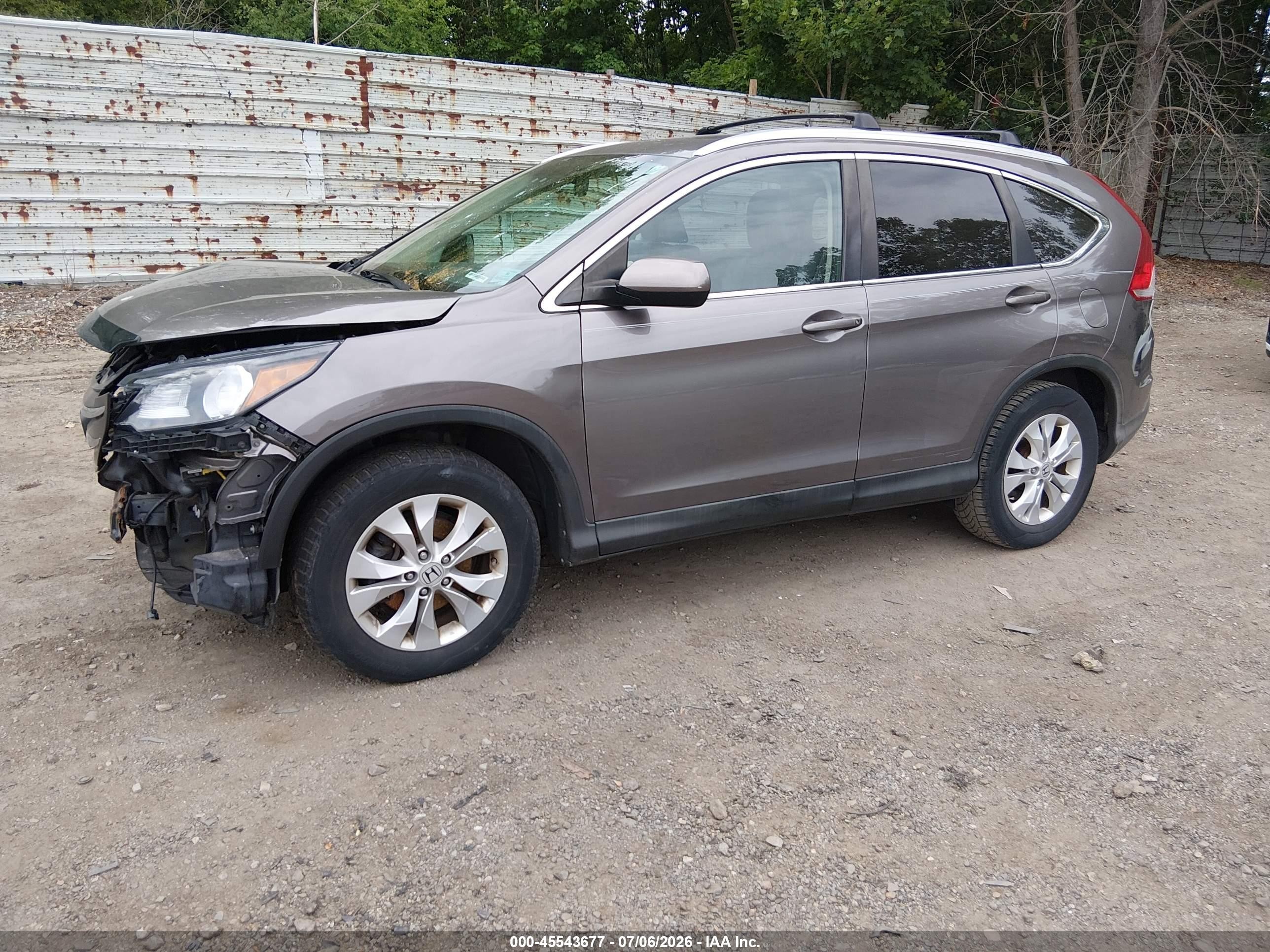 2012 Honda Cr-v Ex-l Brown vin: 5J6RM4H77CL022854