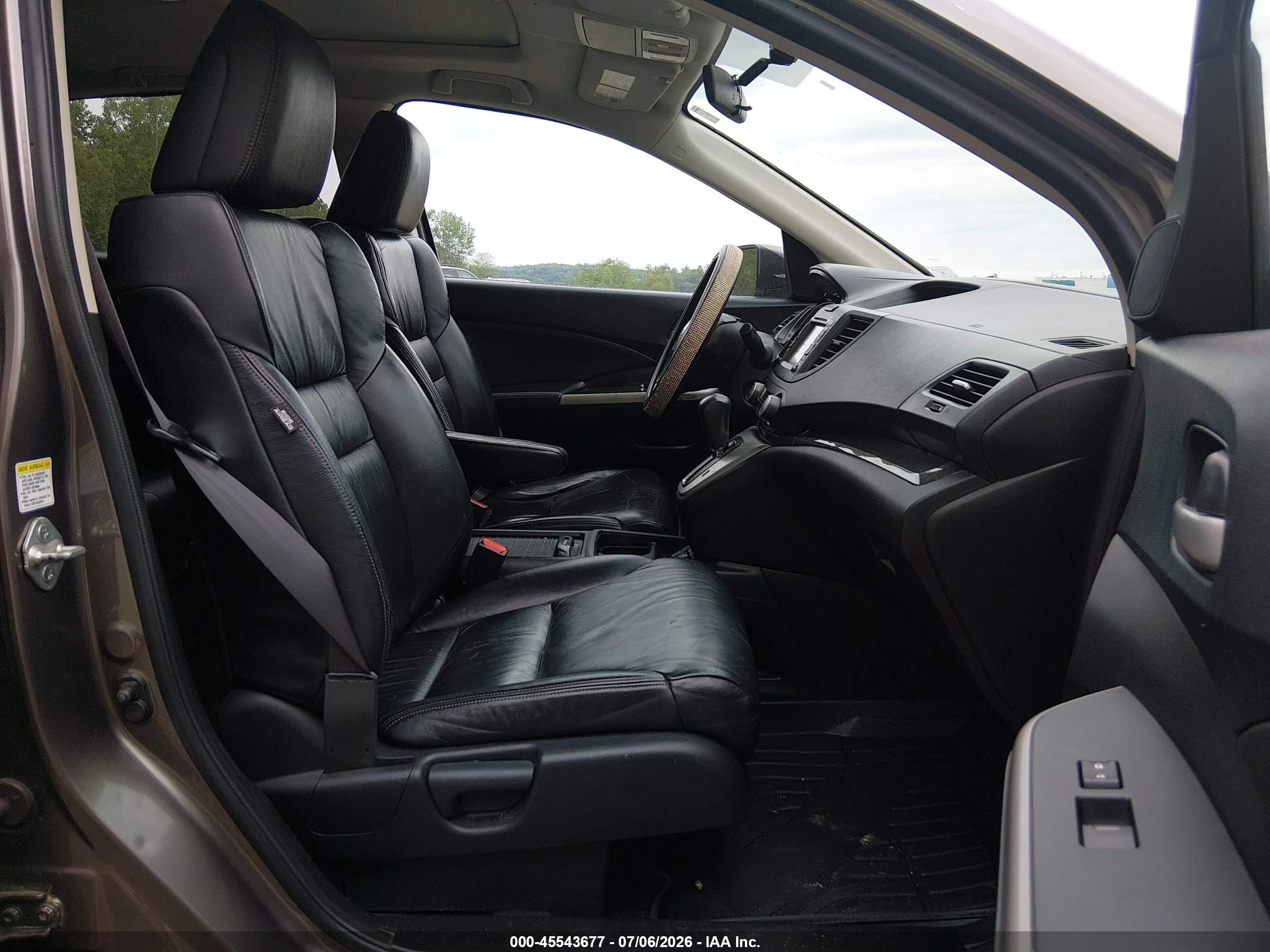 2012 Honda Cr-v Ex-l Brown vin: 5J6RM4H77CL022854