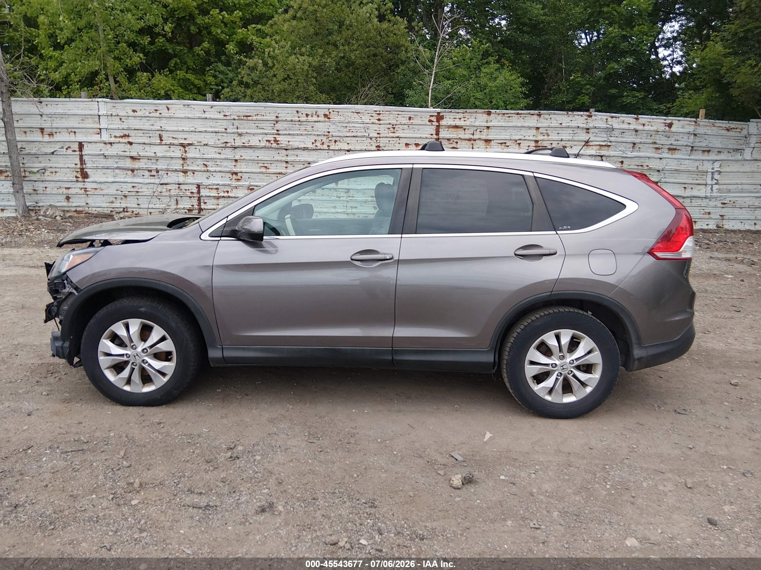 2012 Honda Cr-v Ex-l Brown vin: 5J6RM4H77CL022854