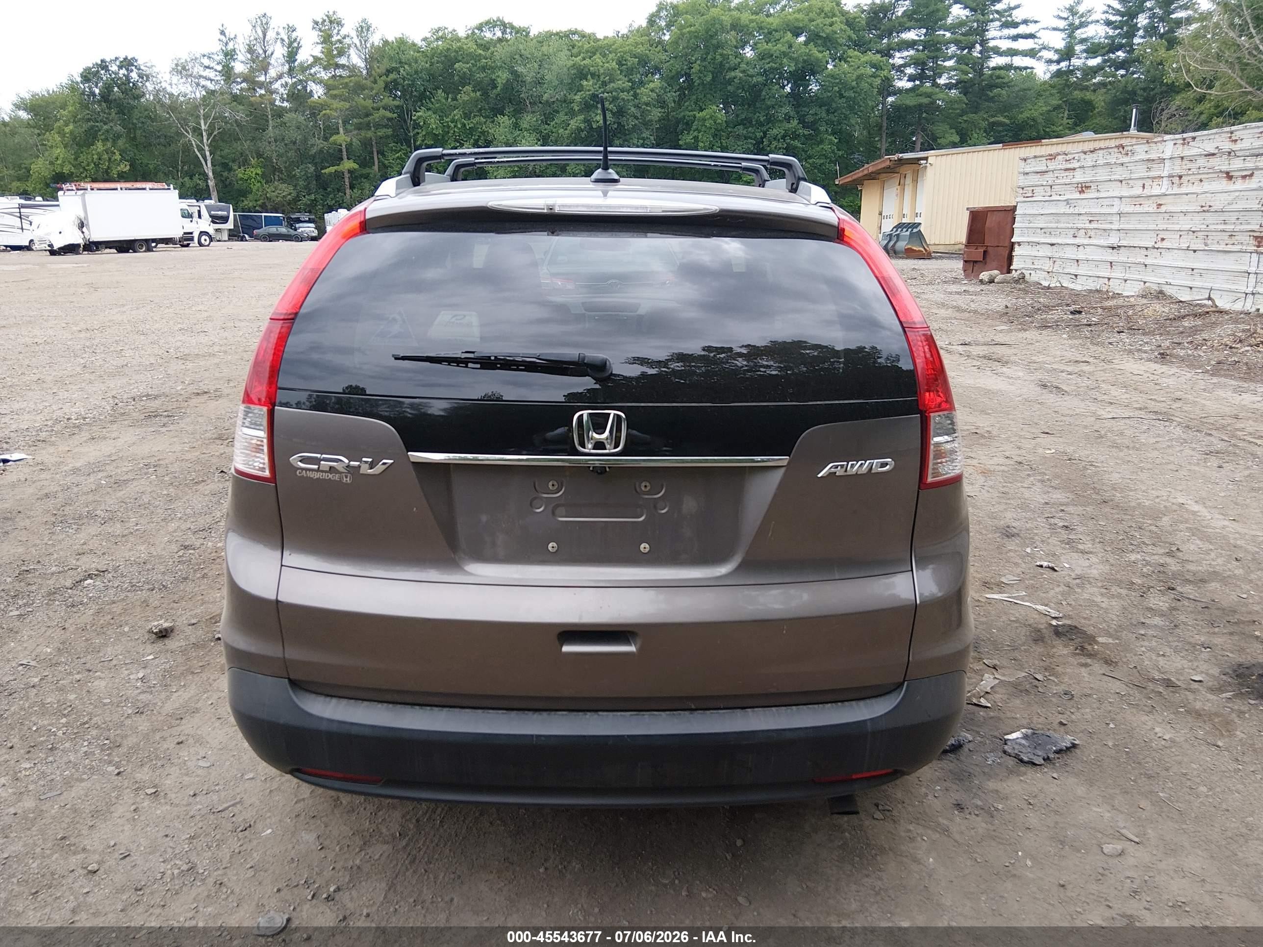 2012 Honda Cr-v Ex-l Brown vin: 5J6RM4H77CL022854
