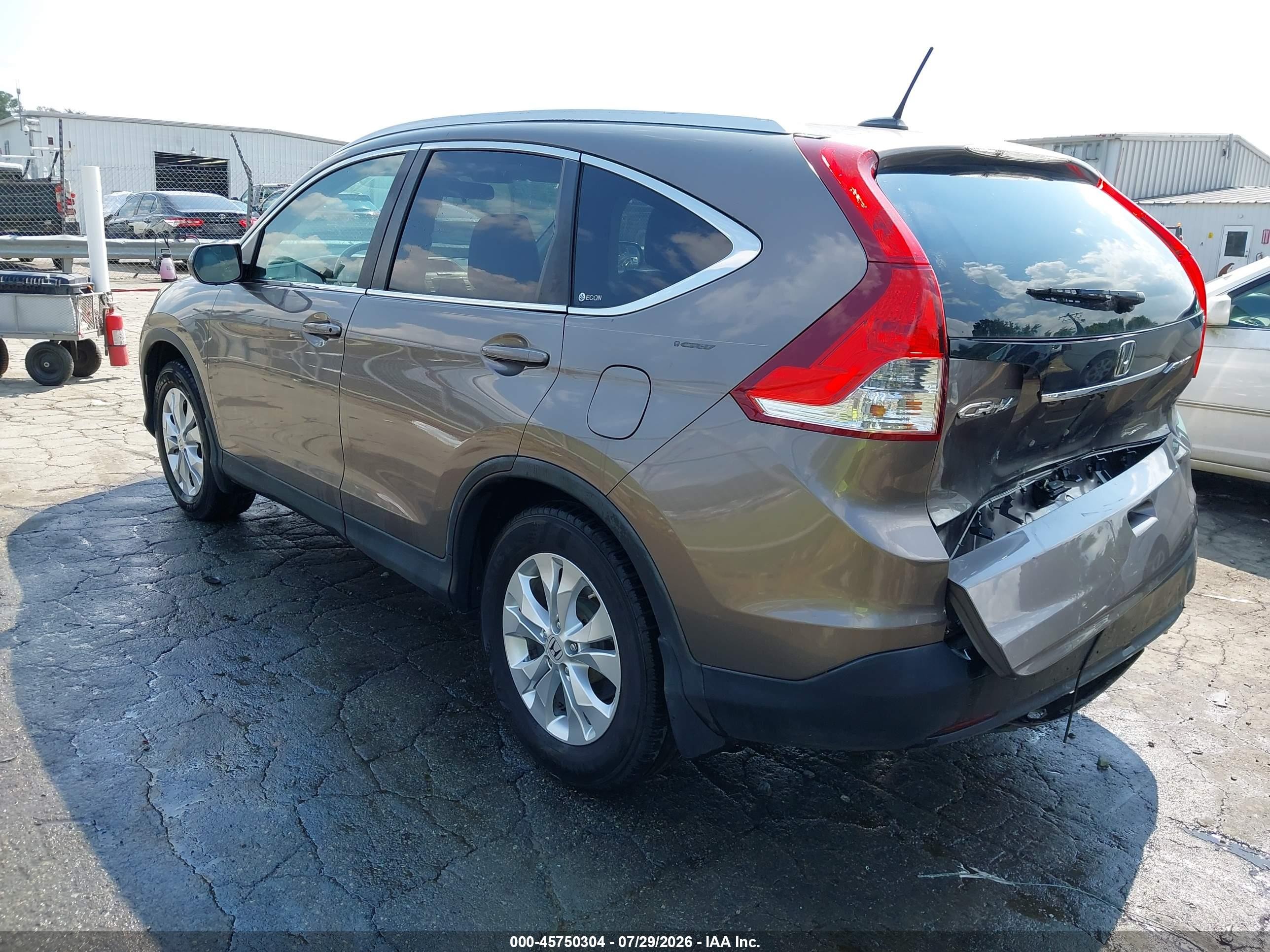 2012 Honda Cr-v Ex-l Silver vin: 5J6RM4H77CL032090