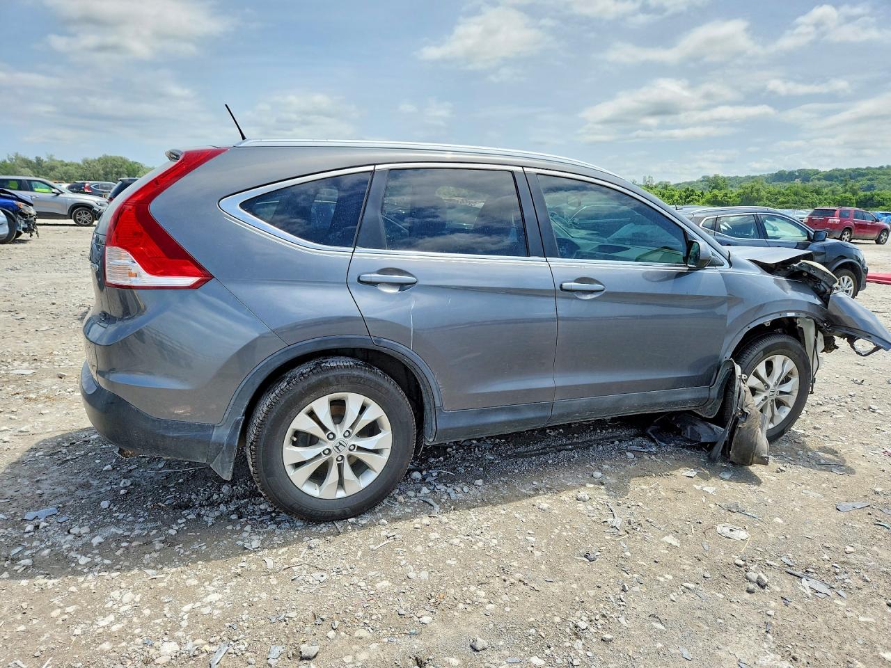 2012 Honda Cr-v Exl Серый vin: 5J6RM4H77CL043087
