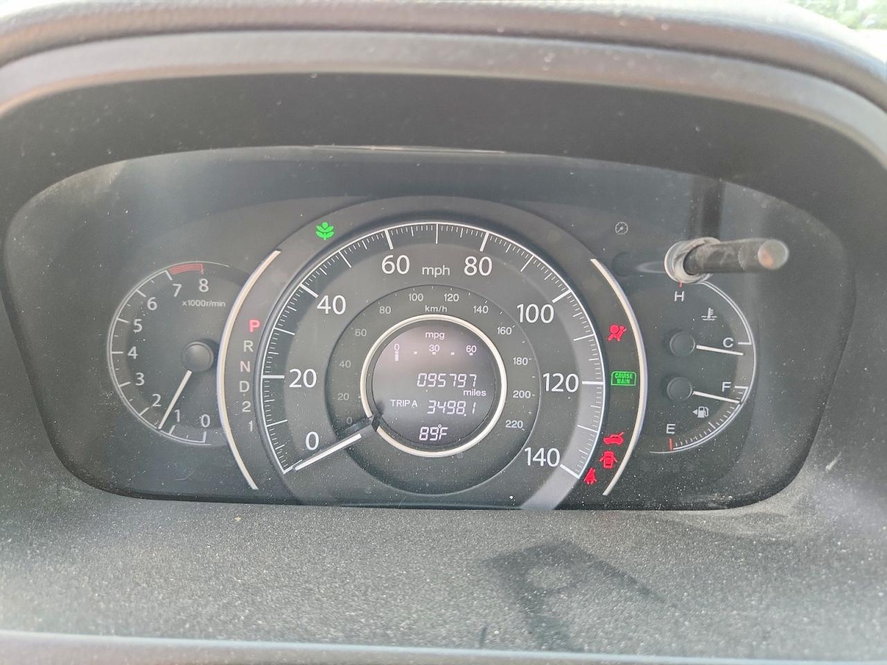 2012 Honda Cr-v Exl Серый vin: 5J6RM4H77CL043087