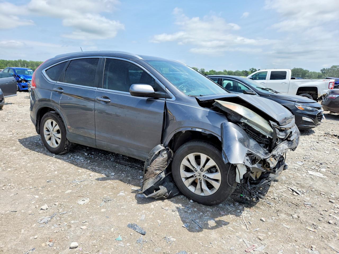 2012 Honda Cr-v Exl Серый vin: 5J6RM4H77CL043087