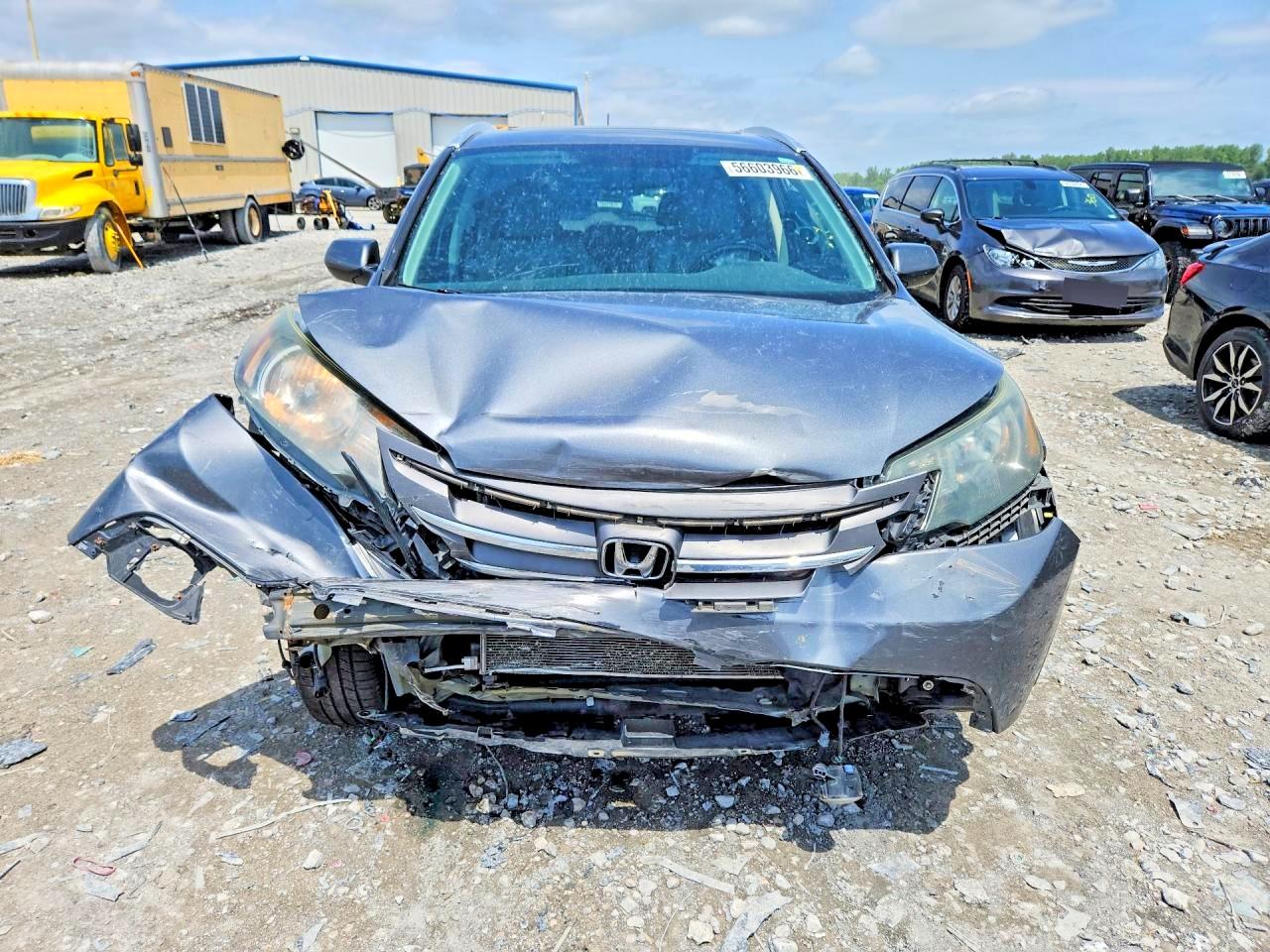 2012 Honda Cr-v Exl Серый vin: 5J6RM4H77CL043087