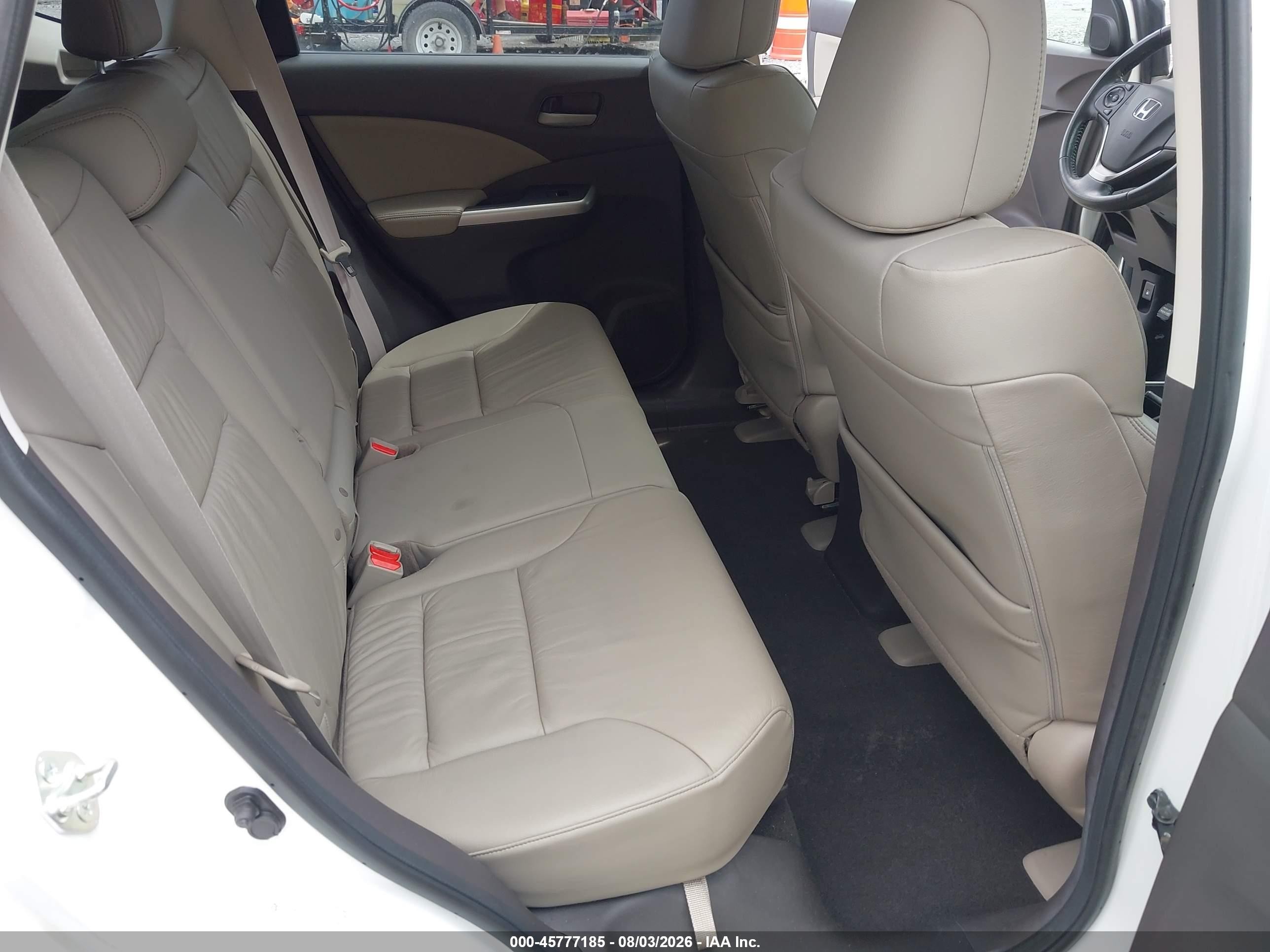 2012 Honda Cr-v Ex-l White vin: 5J6RM4H77CL057345