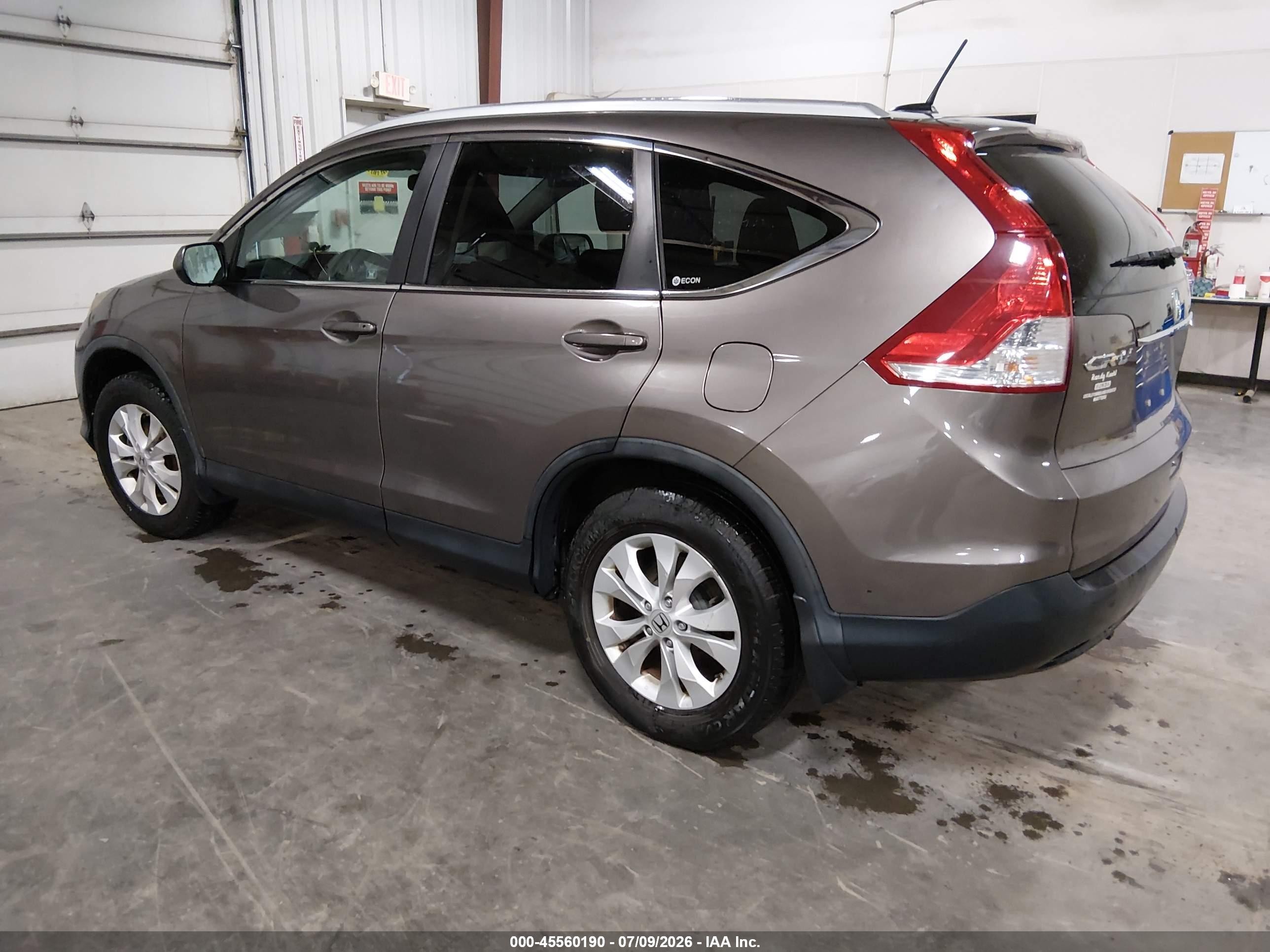 2012 Honda Cr-v Ex-l Gray vin: 5J6RM4H77CL071858