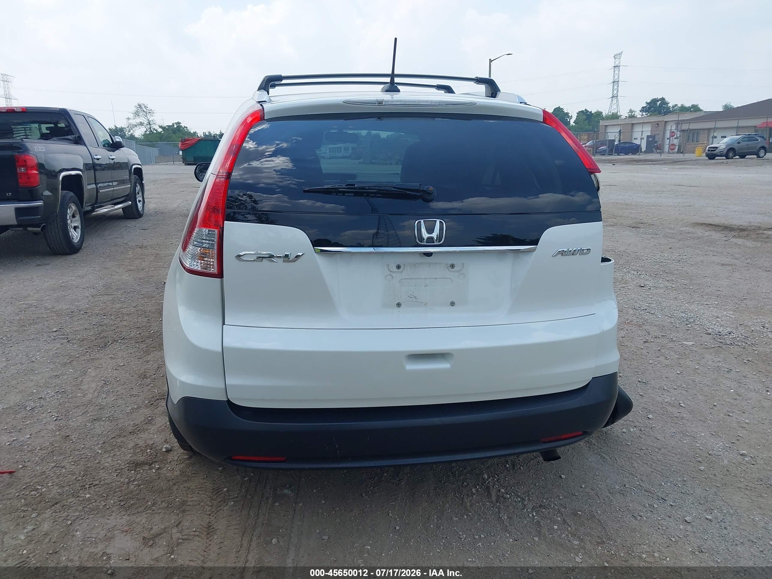 2012 Honda Cr-v Ex-l Белый vin: 5J6RM4H77CL073559