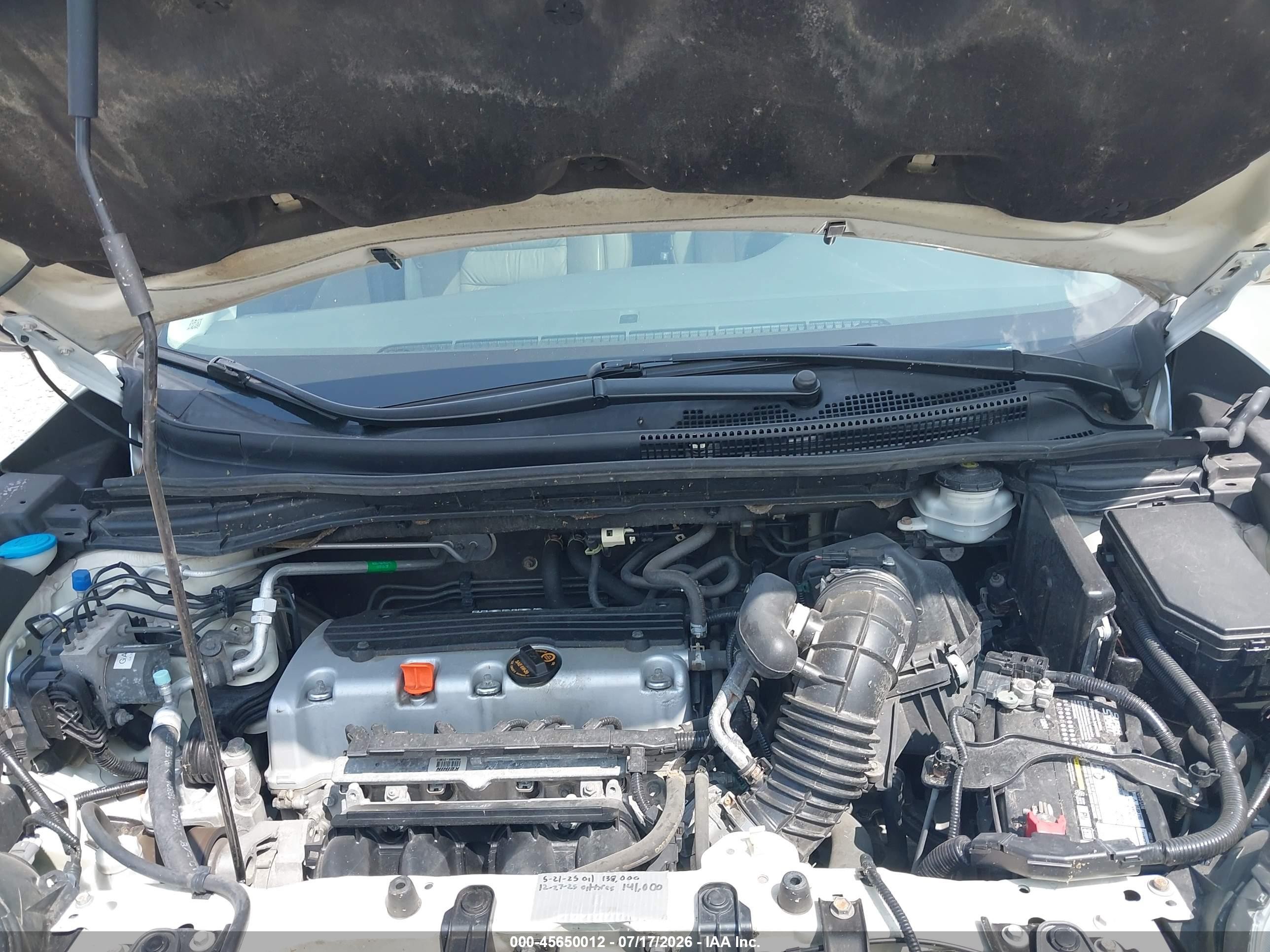 2012 Honda Cr-v Ex-l Белый vin: 5J6RM4H77CL073559