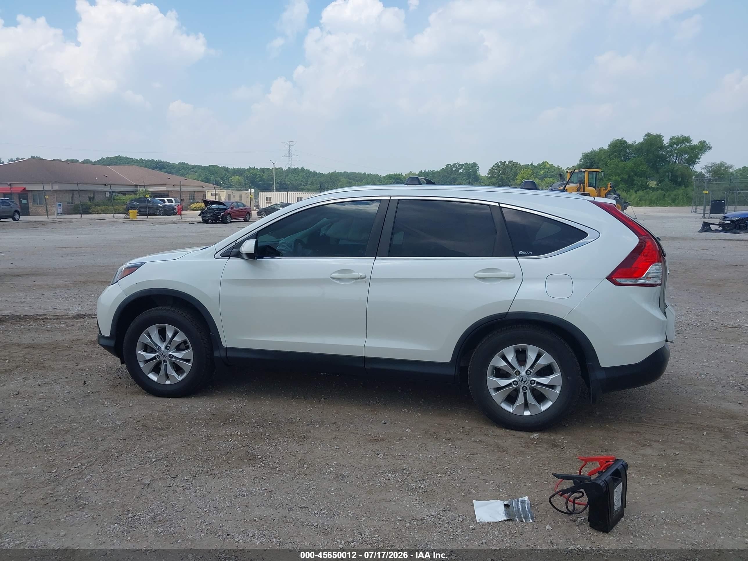 2012 Honda Cr-v Ex-l Белый vin: 5J6RM4H77CL073559