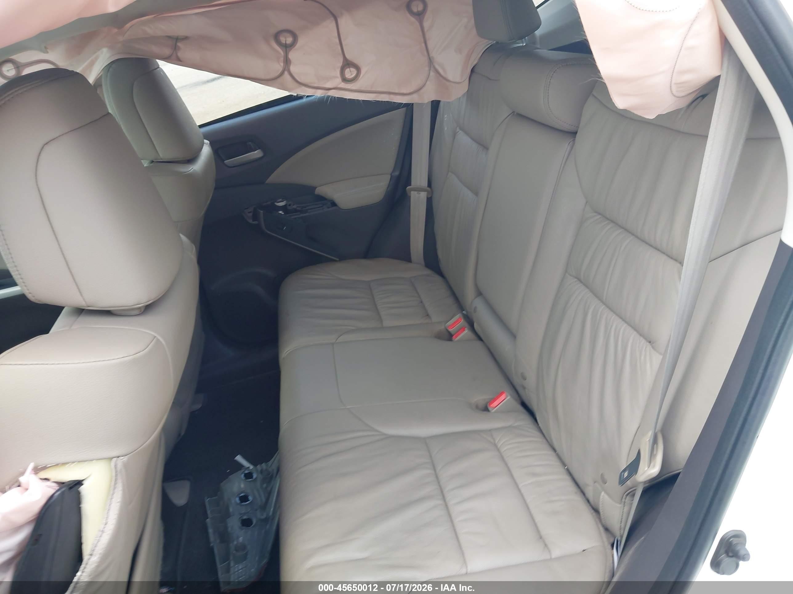 2012 Honda Cr-v Ex-l Белый vin: 5J6RM4H77CL073559