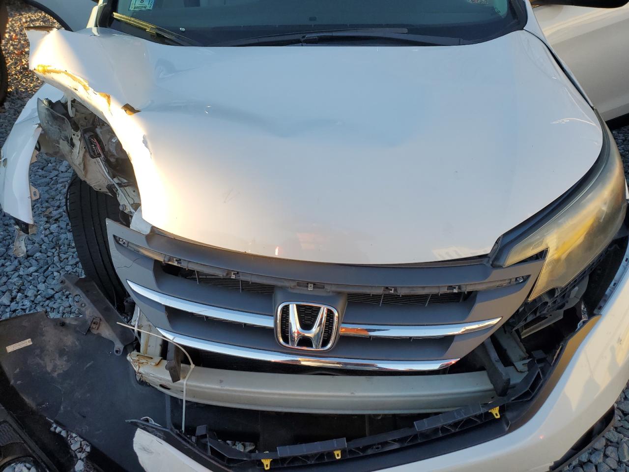 2013 Honda Cr-v Exl White vin: 5J6RM4H77DL017042