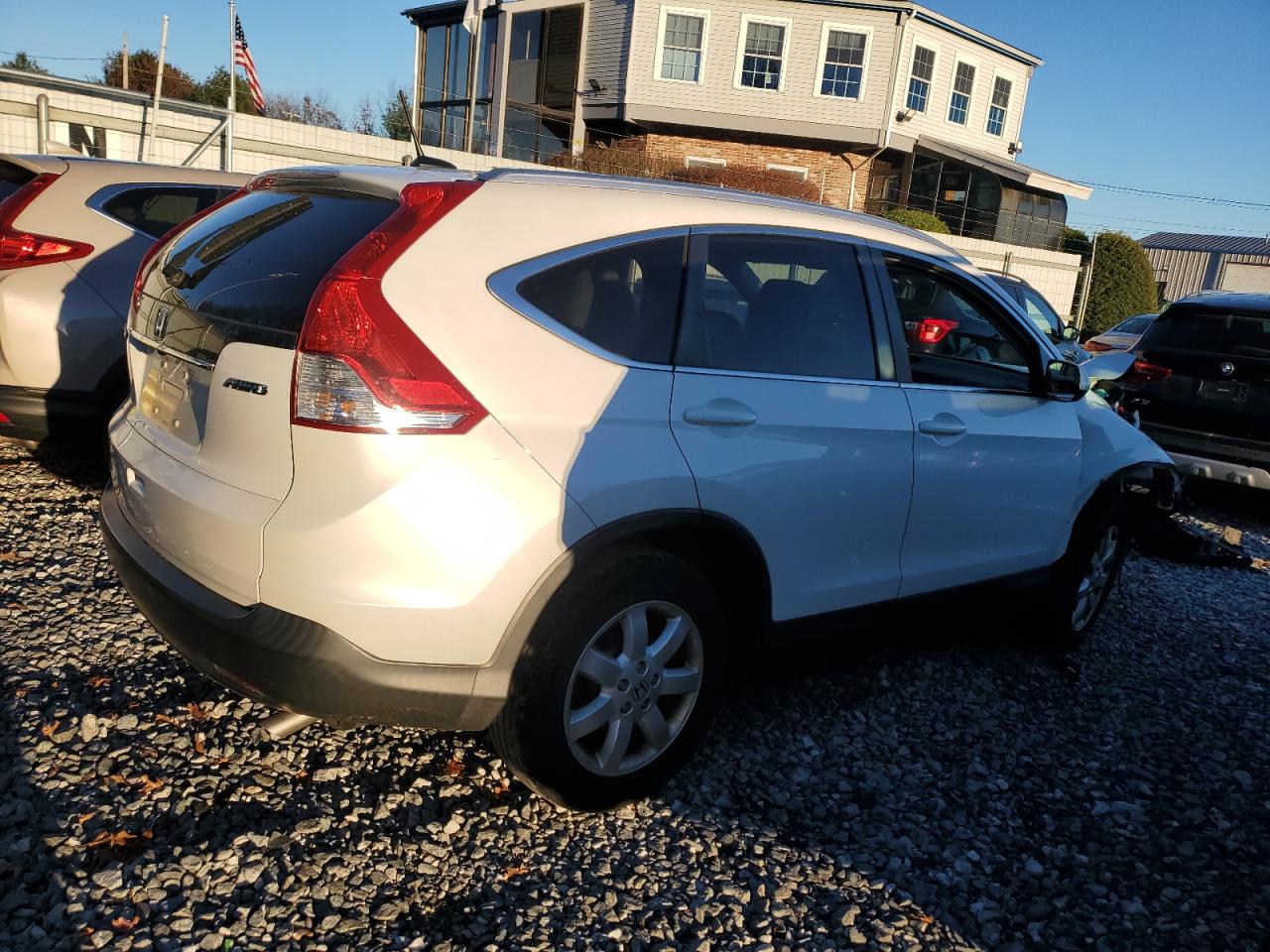 2013 Honda Cr-v Exl White vin: 5J6RM4H77DL017042