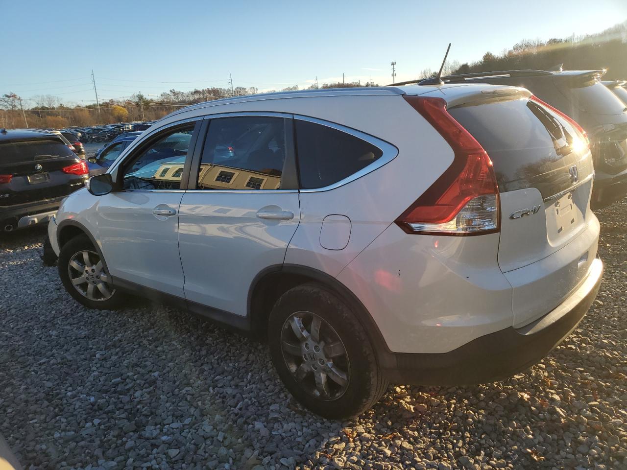 2013 Honda Cr-v Exl White vin: 5J6RM4H77DL017042