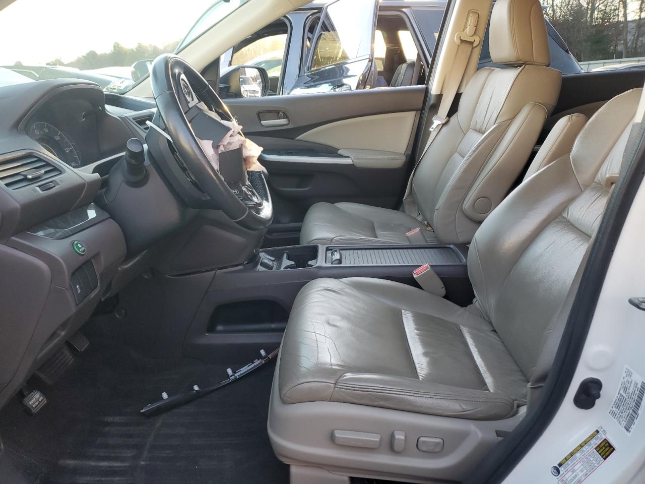 2013 Honda Cr-v Exl White vin: 5J6RM4H77DL017042