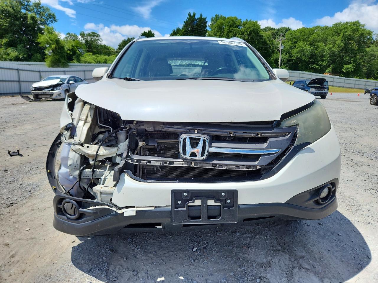 2013 Honda Cr-v Exl Белый vin: 5J6RM4H77DL027540