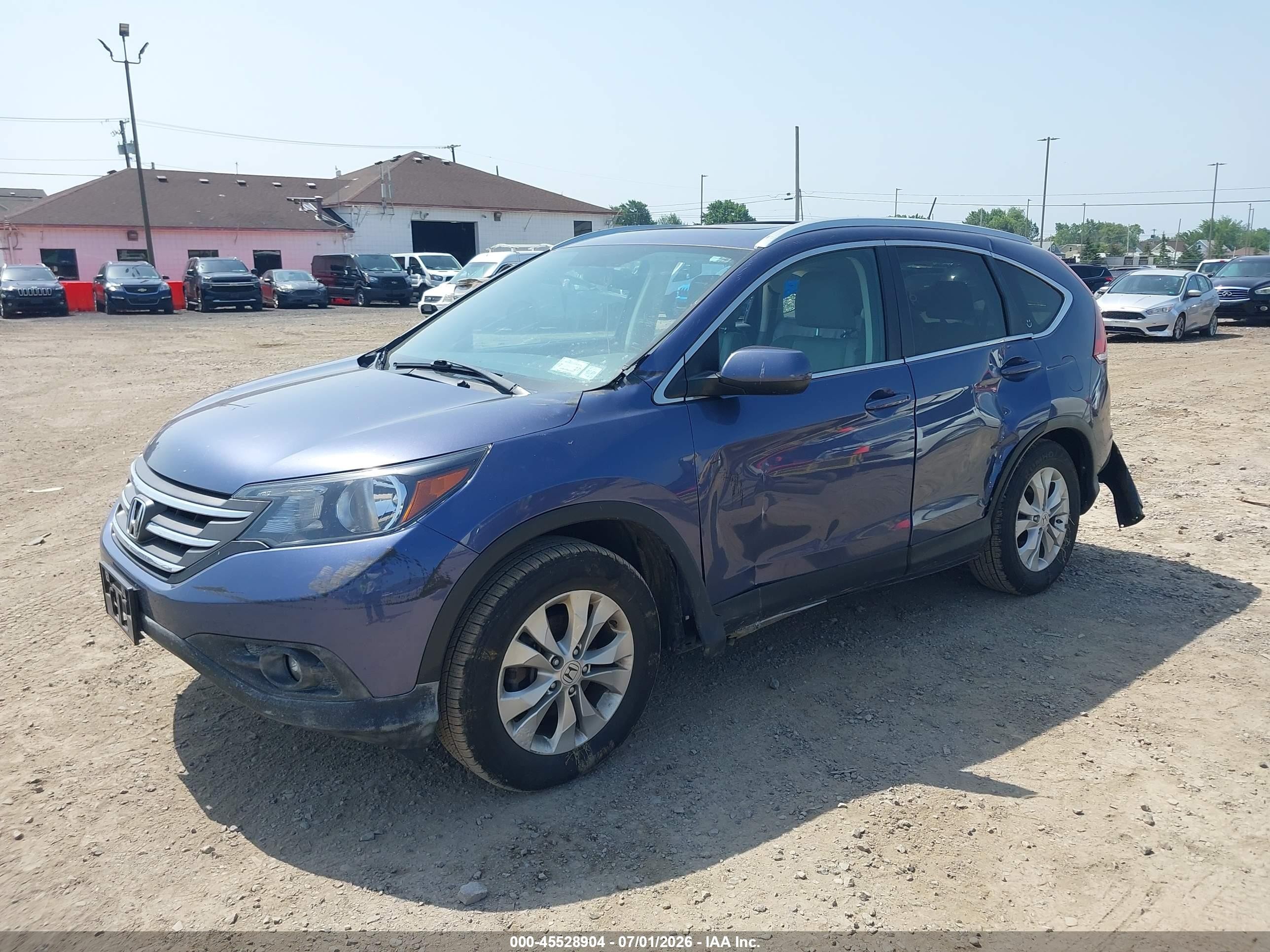 2013 Honda Cr-v Ex-l Navy vin: 5J6RM4H77DL029949