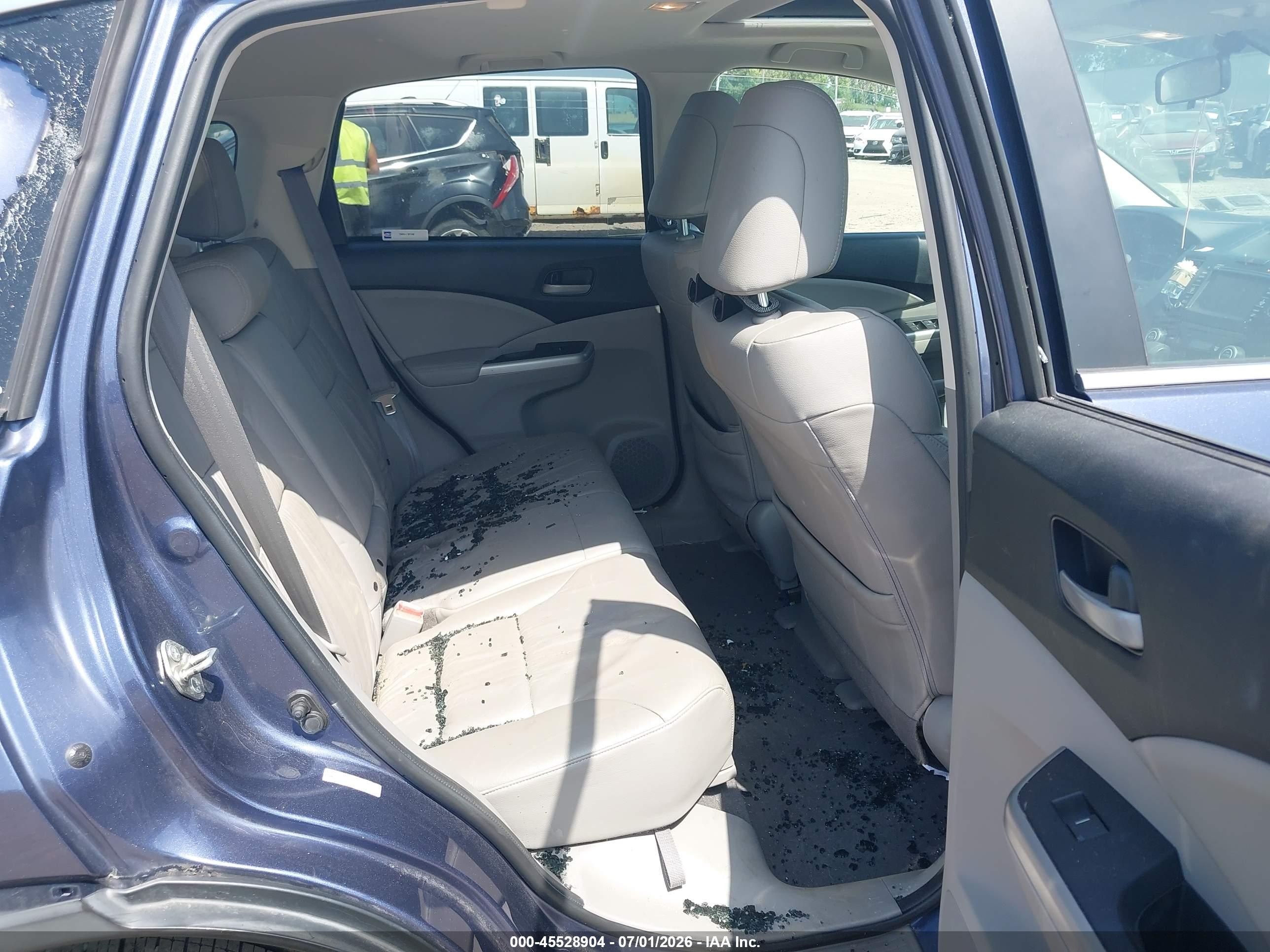 2013 Honda Cr-v Ex-l Navy vin: 5J6RM4H77DL029949