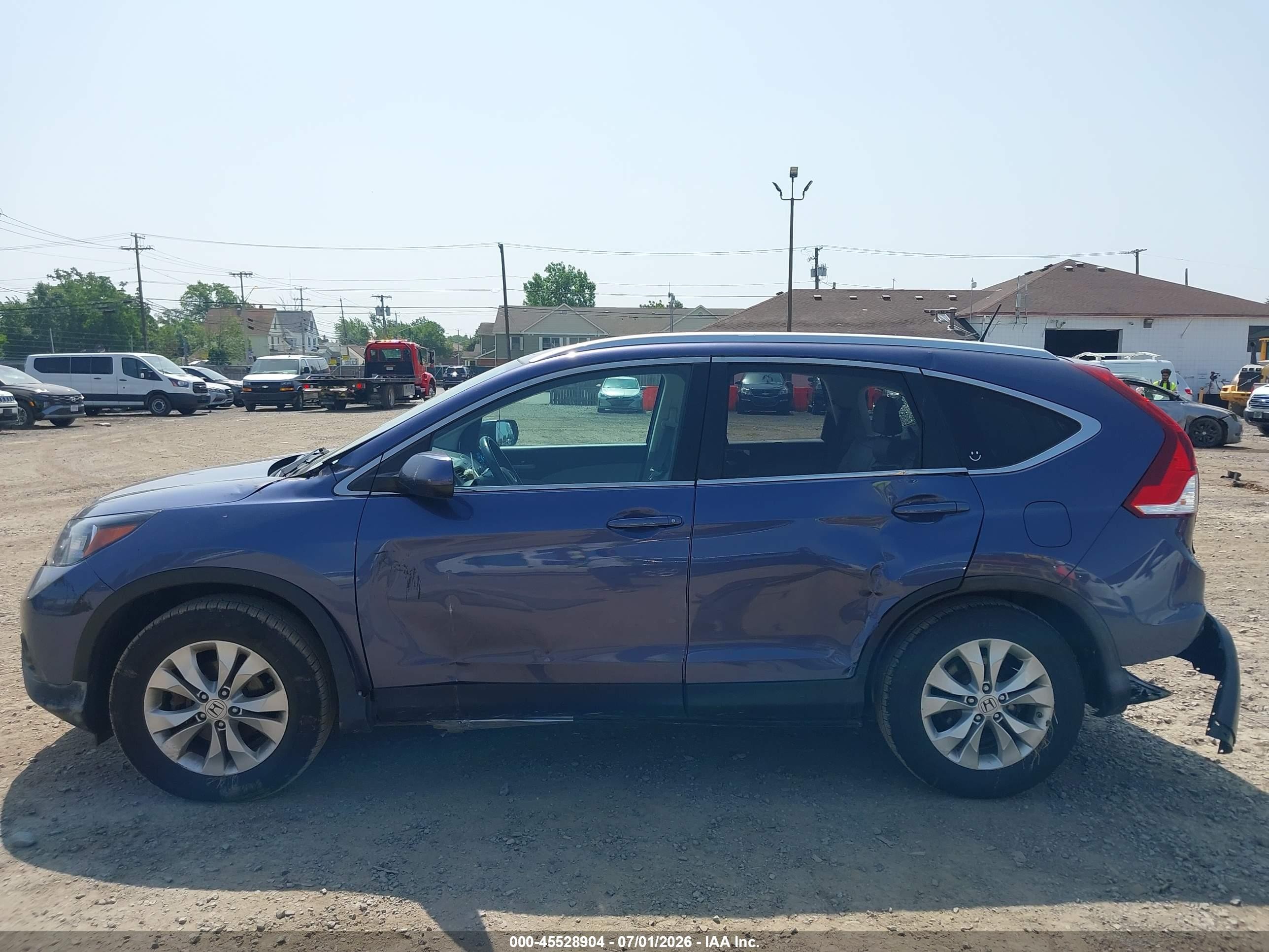 2013 Honda Cr-v Ex-l Navy vin: 5J6RM4H77DL029949