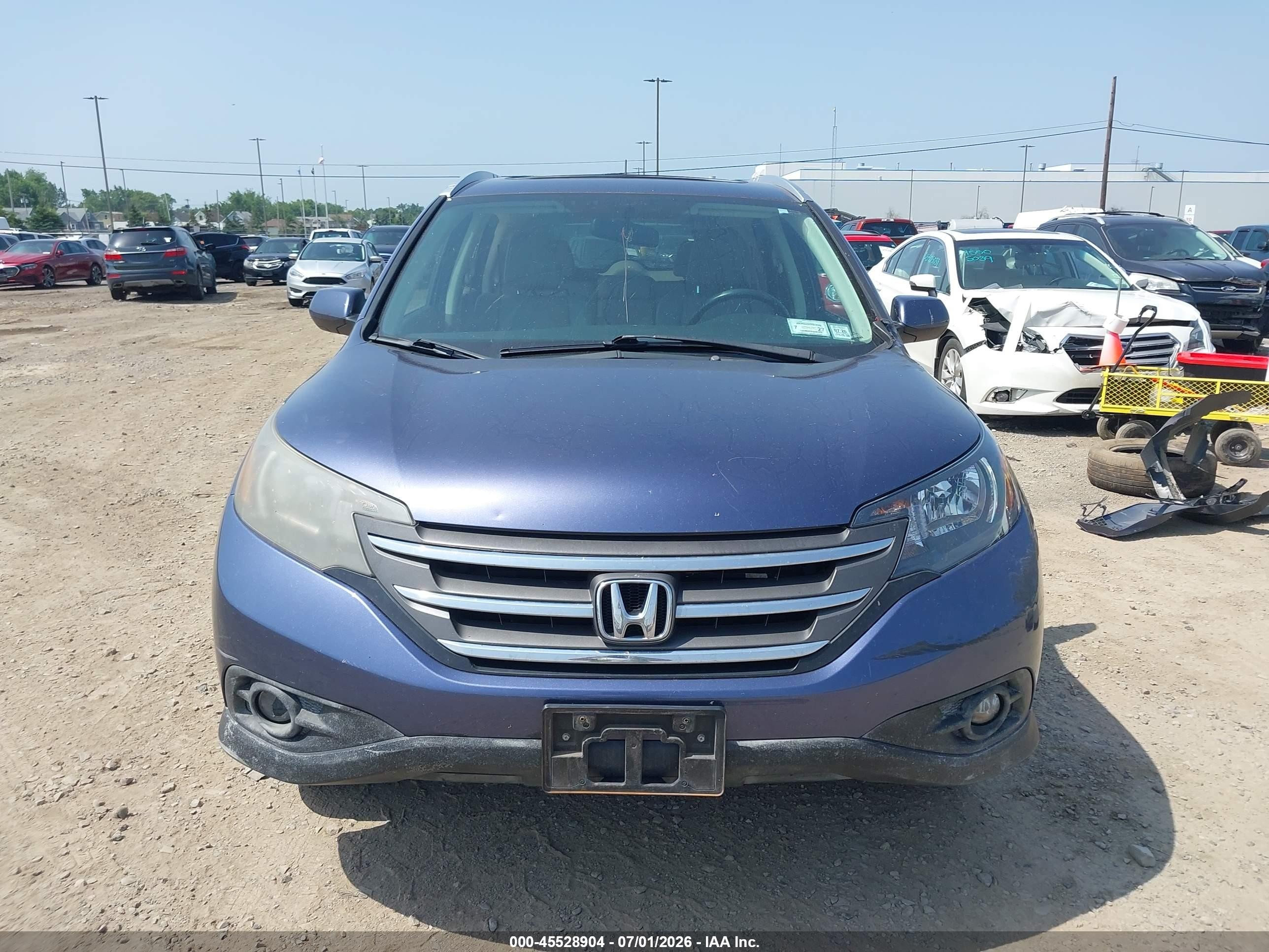 2013 Honda Cr-v Ex-l Navy vin: 5J6RM4H77DL029949