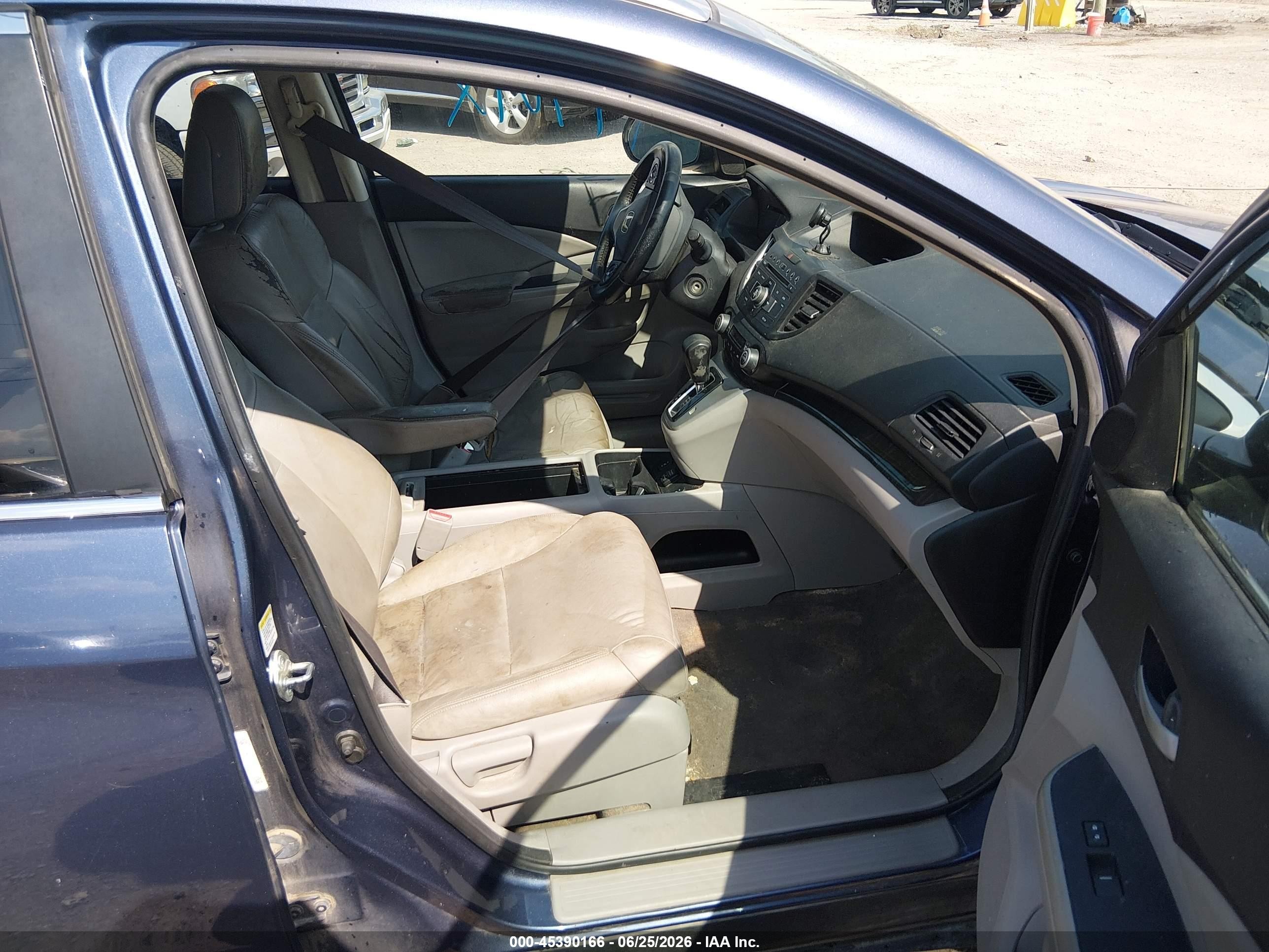 2013 Honda Cr-v Ex-l Blue vin: 5J6RM4H77DL038151