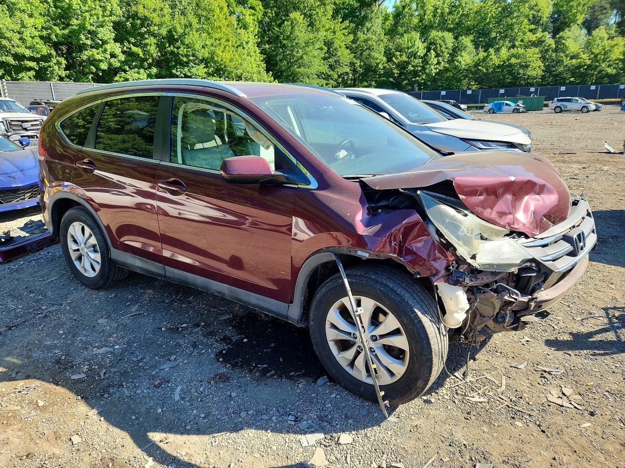 2013 Honda Cr -v Burgundy vin: 5J6RM4H77DL040790