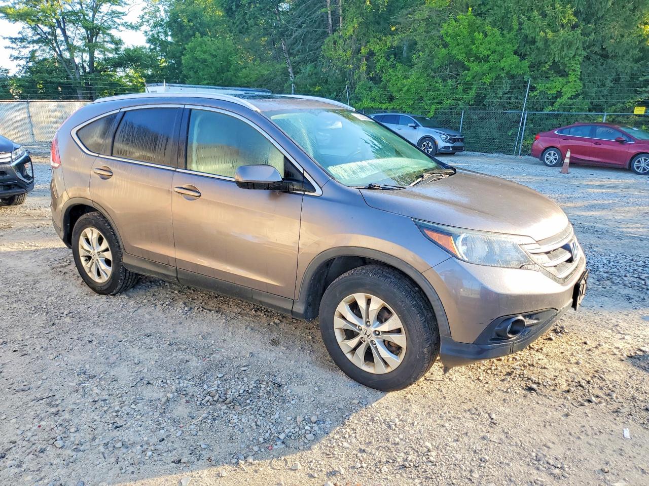 2013 Honda Cr-v Exl Beige vin: 5J6RM4H77DL042040