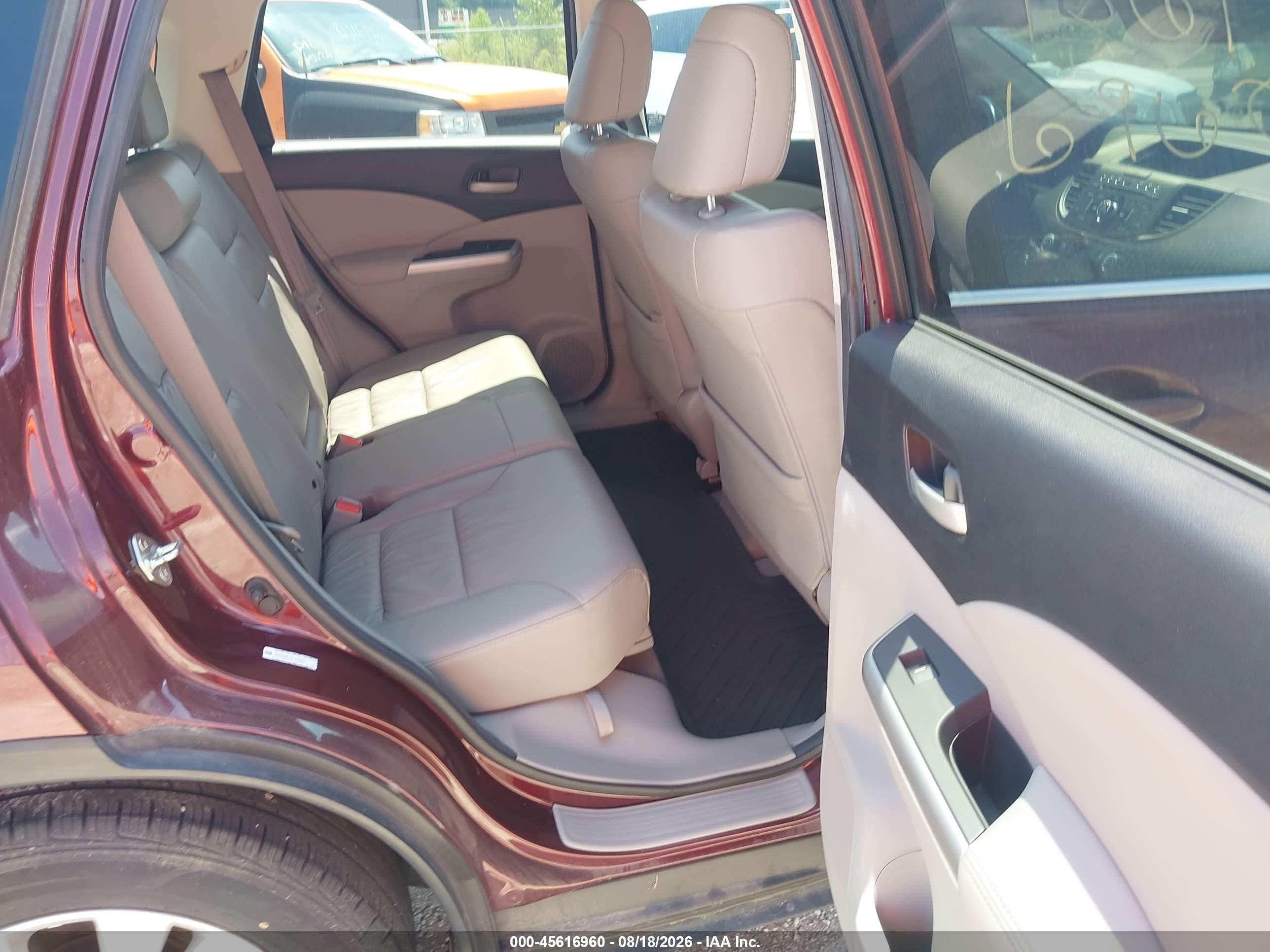2013 Honda Cr-v Ex-l Бордовый vin: 5J6RM4H77DL046444