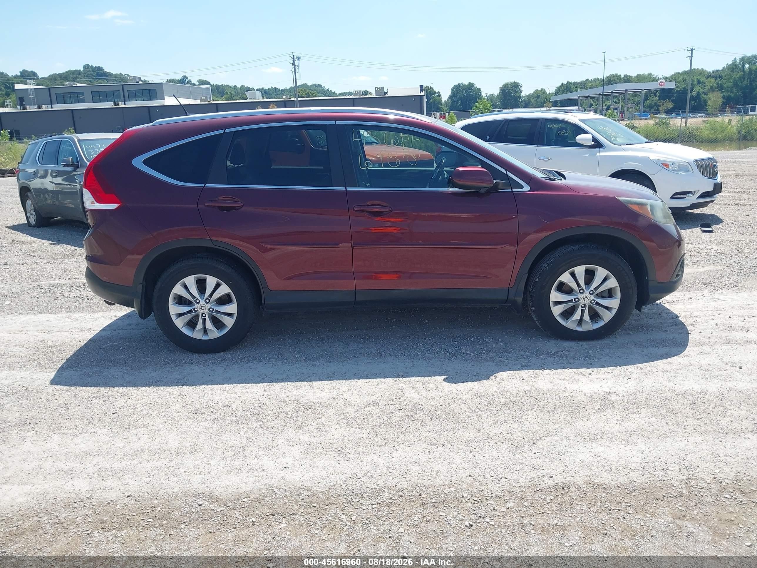 2013 Honda Cr-v Ex-l Бордовый vin: 5J6RM4H77DL046444