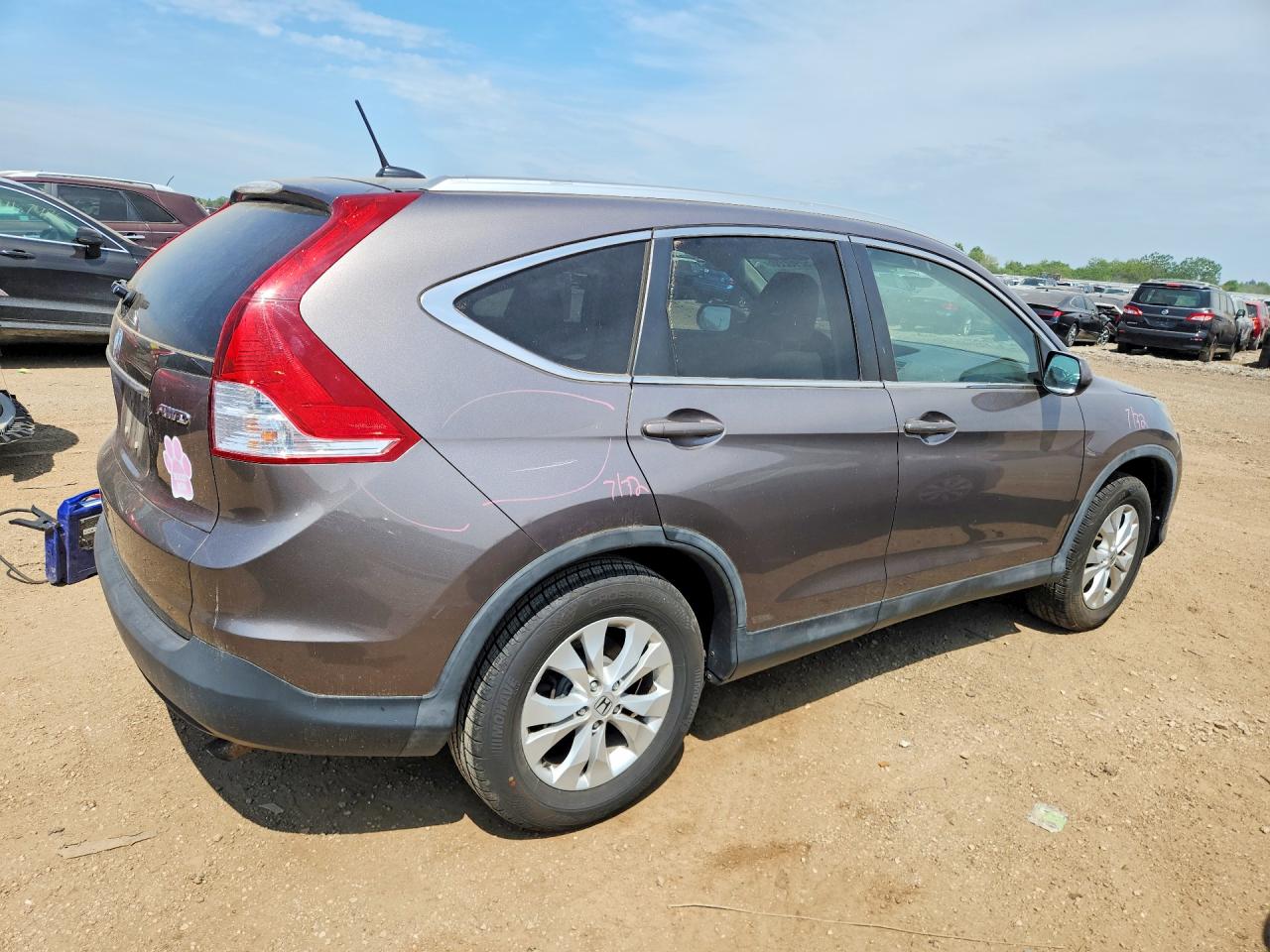 2013 Honda Cr-v Exl Tan vin: 5J6RM4H77DL050347