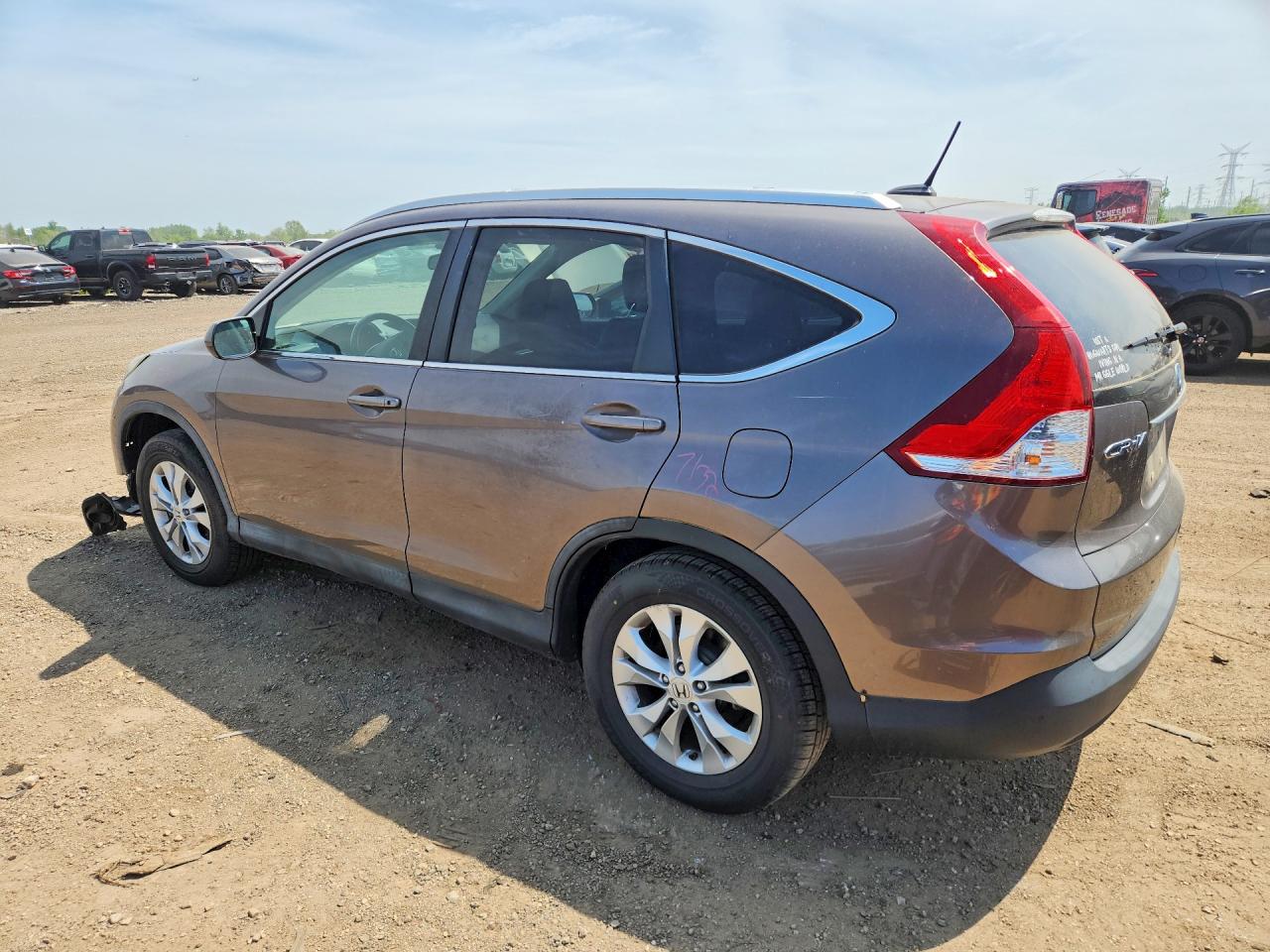 2013 Honda Cr-v Exl Tan vin: 5J6RM4H77DL050347
