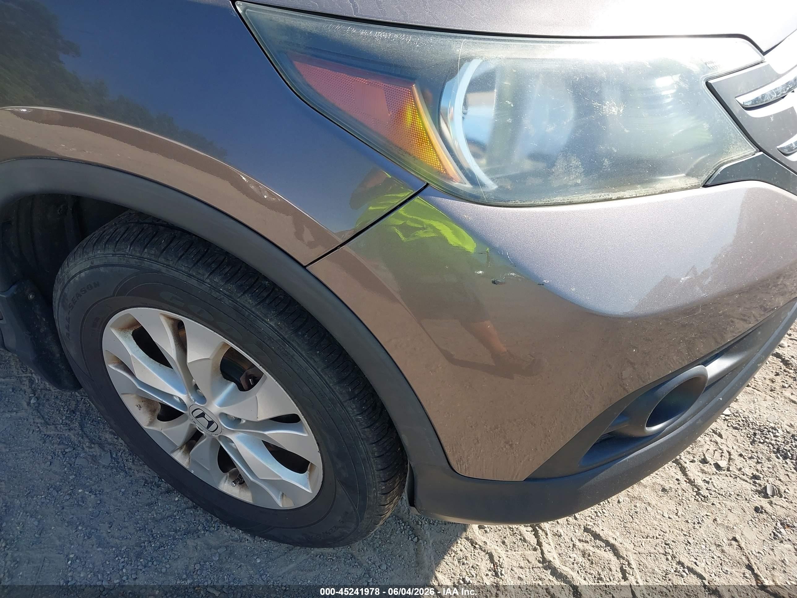 2013 Honda Cr-v Ex-l Brown vin: 5J6RM4H77DL063289