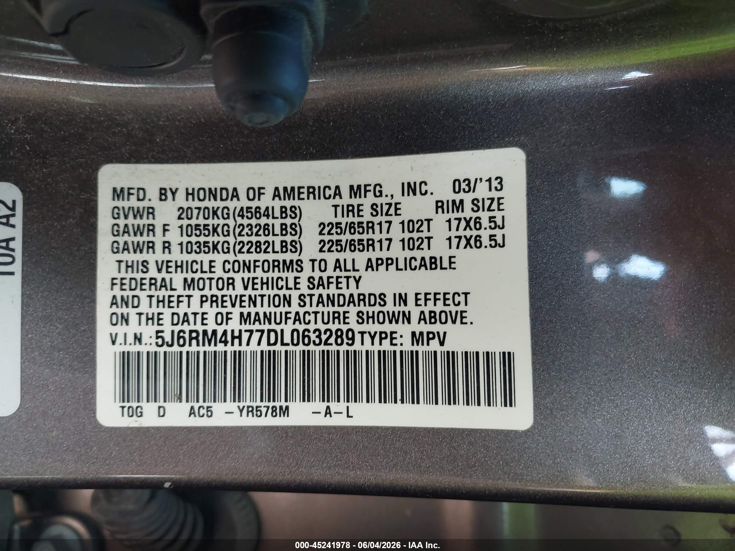 2013 Honda Cr-v Ex-l Brown vin: 5J6RM4H77DL063289