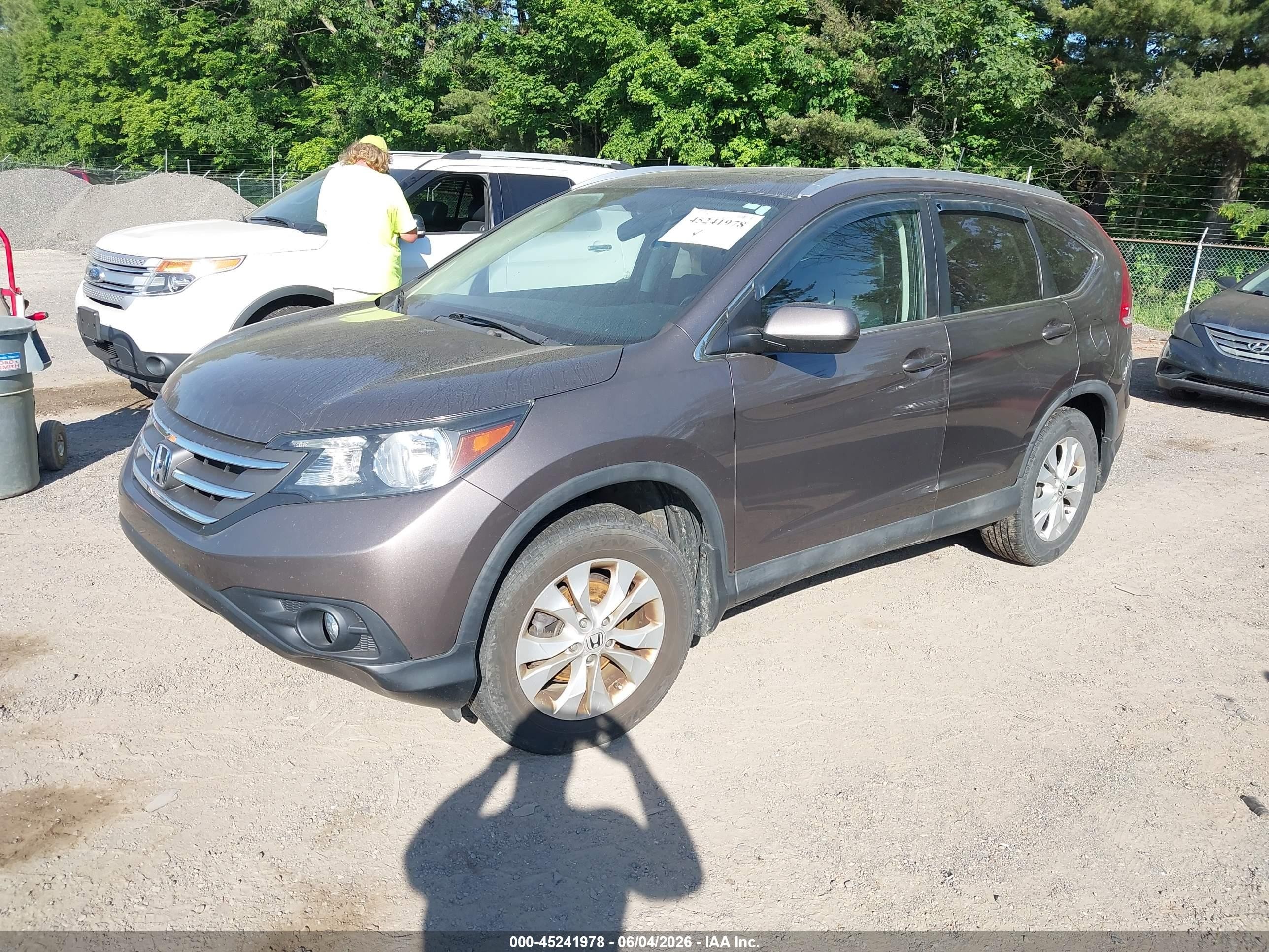 2013 Honda Cr-v Ex-l Brown vin: 5J6RM4H77DL063289