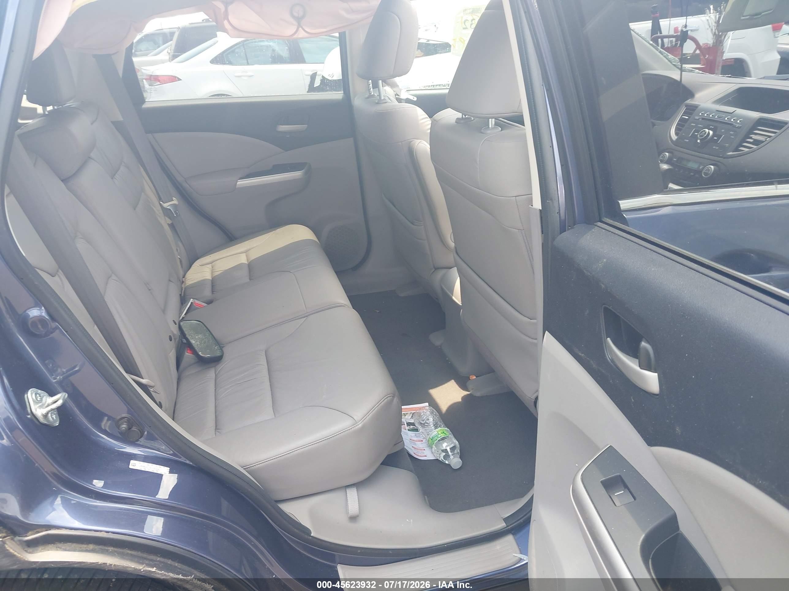 2013 Honda Cr-v Ex-l Blue vin: 5J6RM4H77DL063583