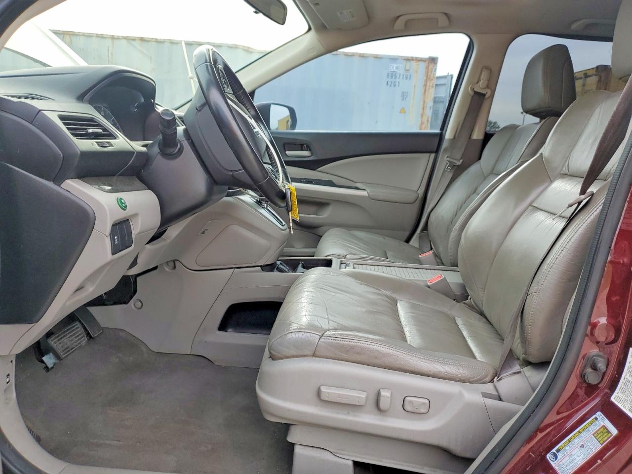 2013 Honda Cr-v Exl Burgundy vin: 5J6RM4H77DL065267