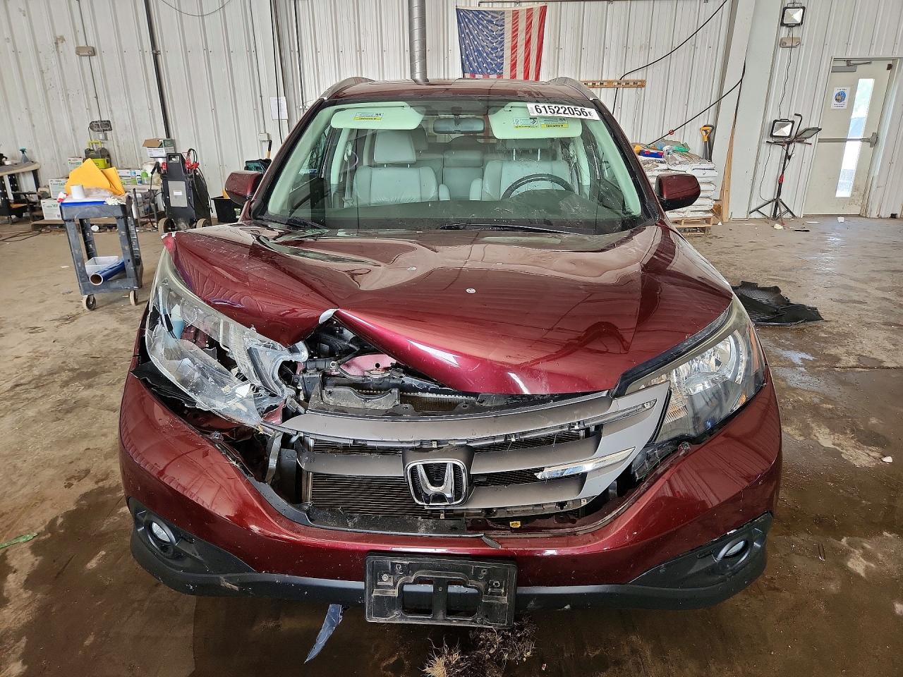 2013 Honda Cr-v Exl Maroon vin: 5J6RM4H77DL074406