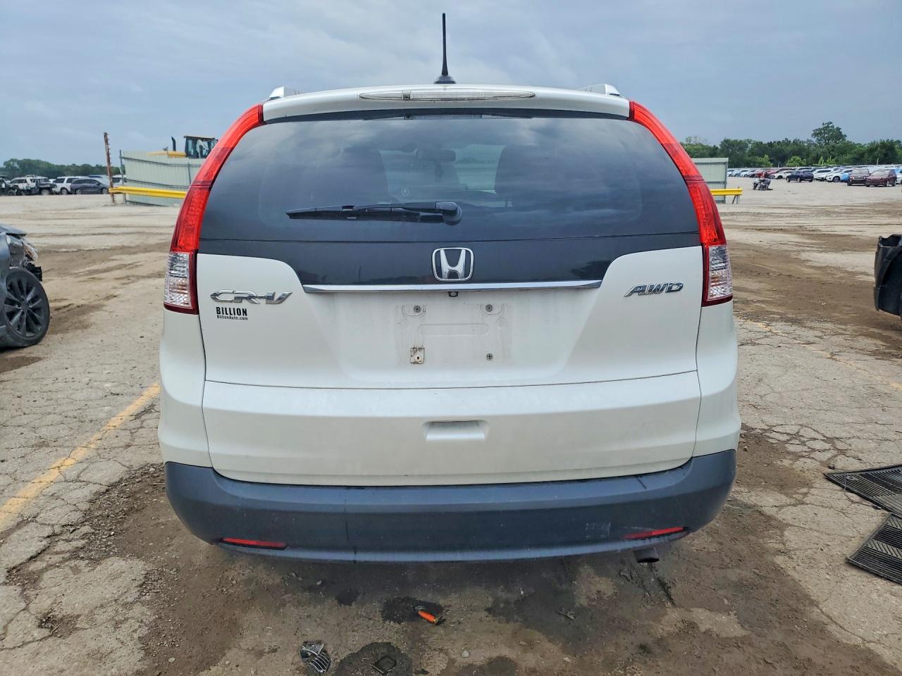 2014 Honda Cr-v Exl White vin: 5J6RM4H77EL000033