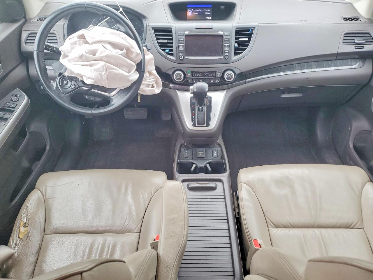 2014 Honda Cr-v Exl White vin: 5J6RM4H77EL000033