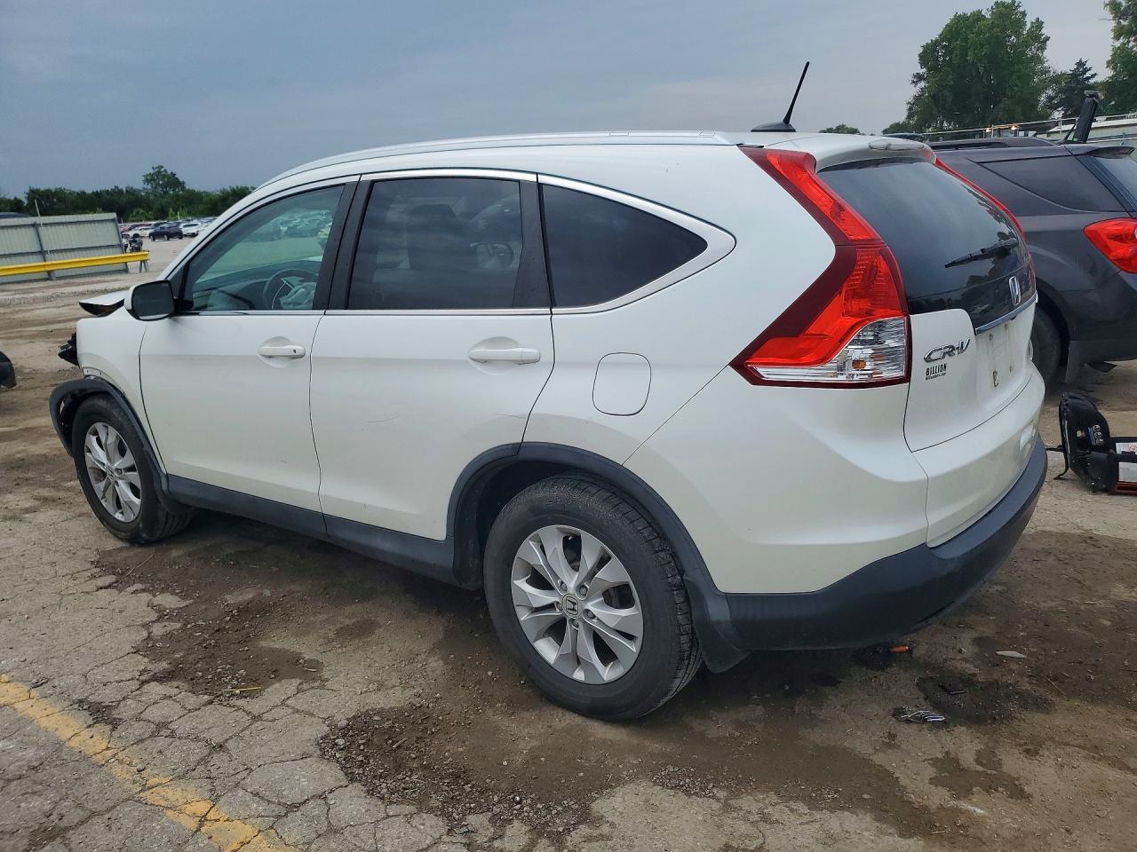 2014 Honda Cr-v Exl White vin: 5J6RM4H77EL000033