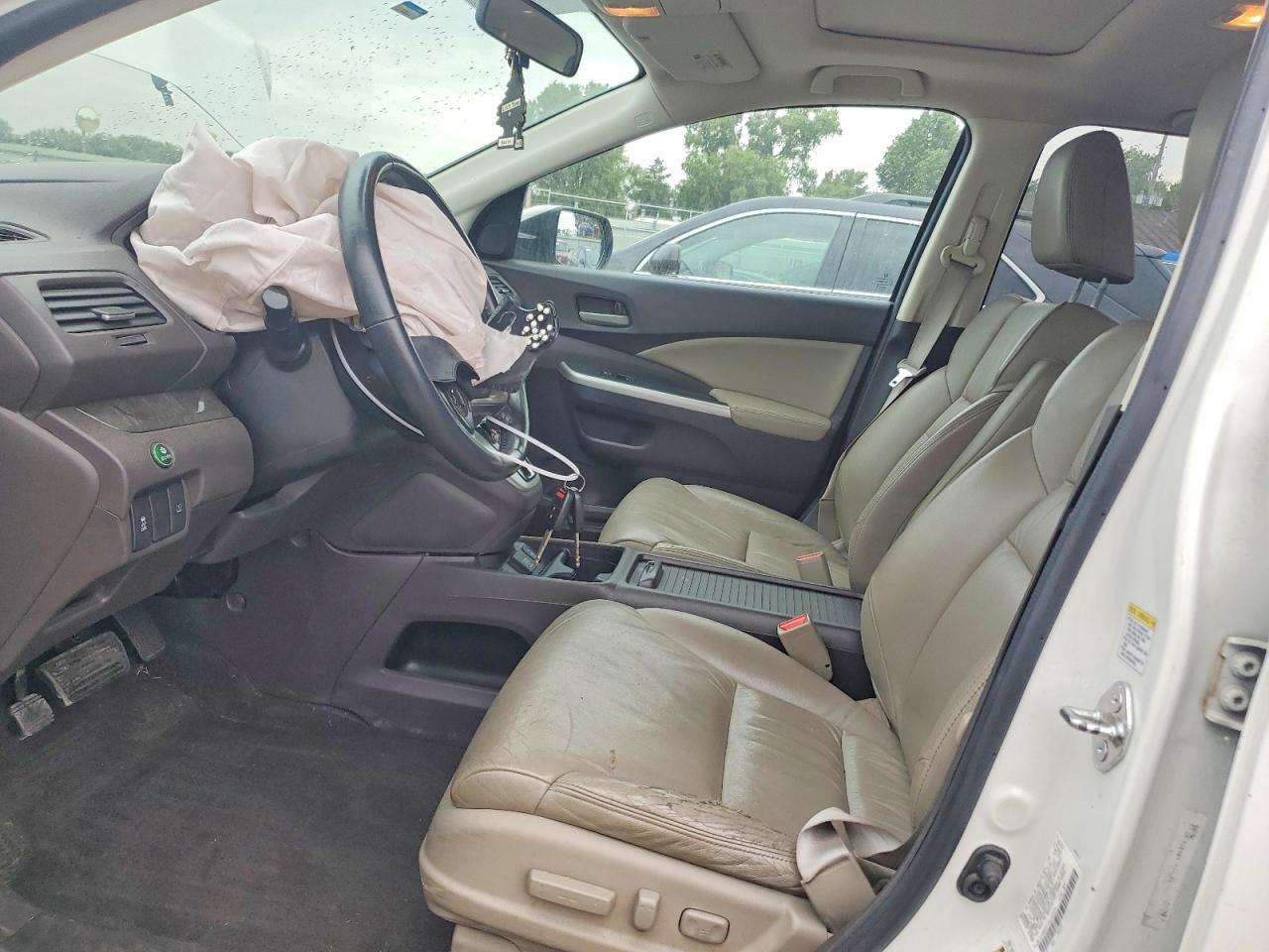 2014 Honda Cr-v Exl White vin: 5J6RM4H77EL000033