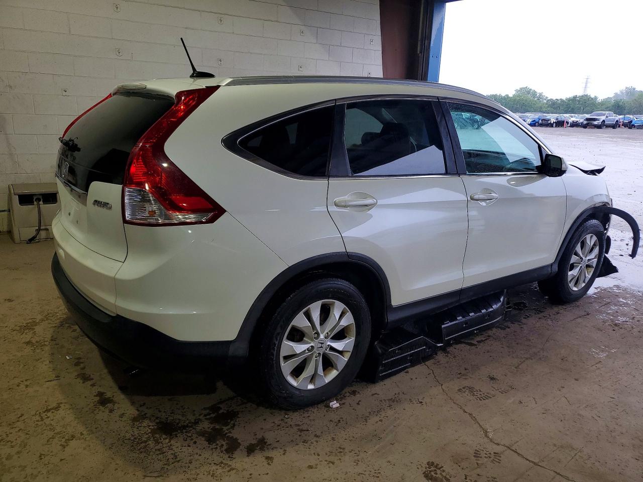 2014 Honda Cr-v Exl White vin: 5J6RM4H77EL010867