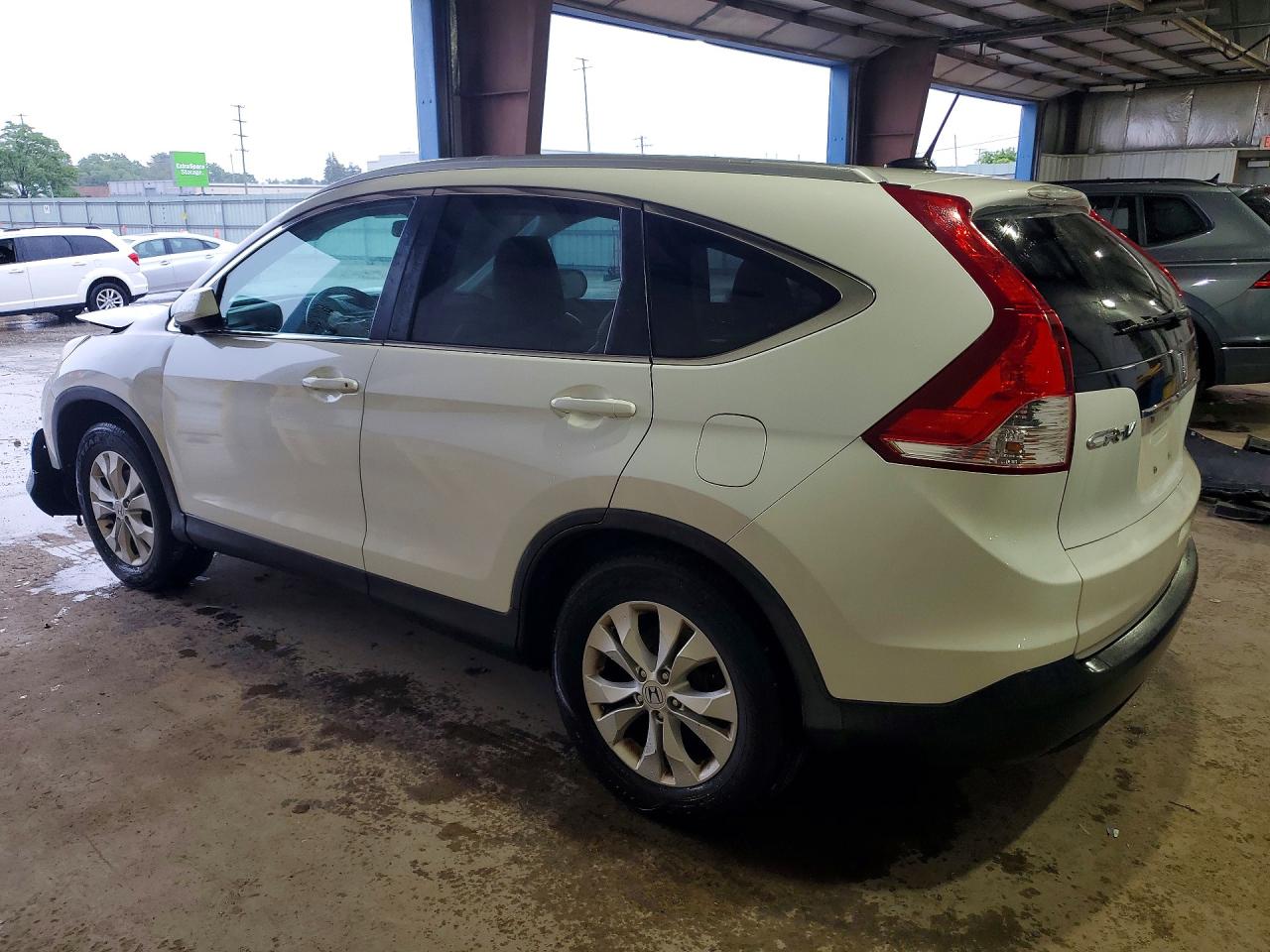 2014 Honda Cr-v Exl White vin: 5J6RM4H77EL010867