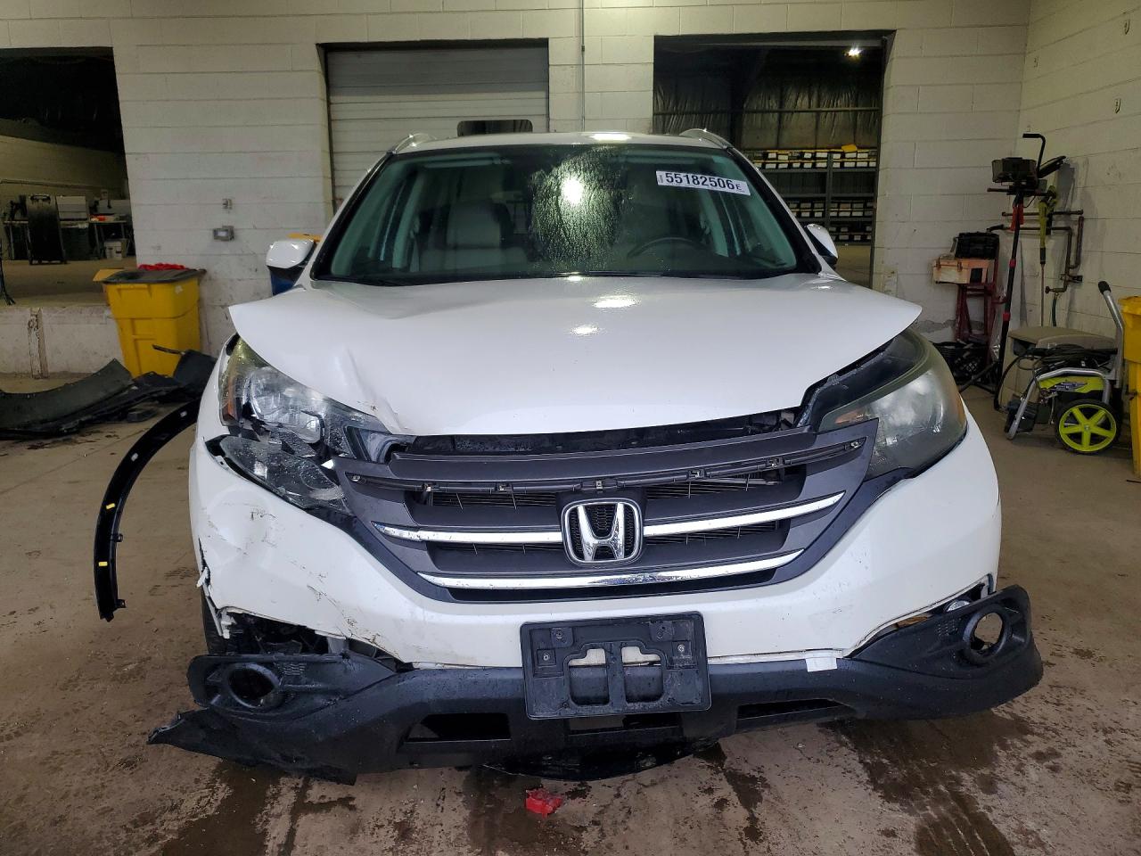 2014 Honda Cr-v Exl White vin: 5J6RM4H77EL010867
